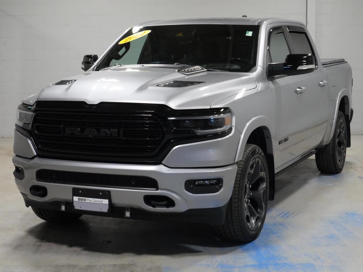 Billet Silver Metallic Clearcoat 2022 RAM 1500 Limited Crew Cab 4WD Pickup Truck Four-Wheel Drive 8-Speed Automatic