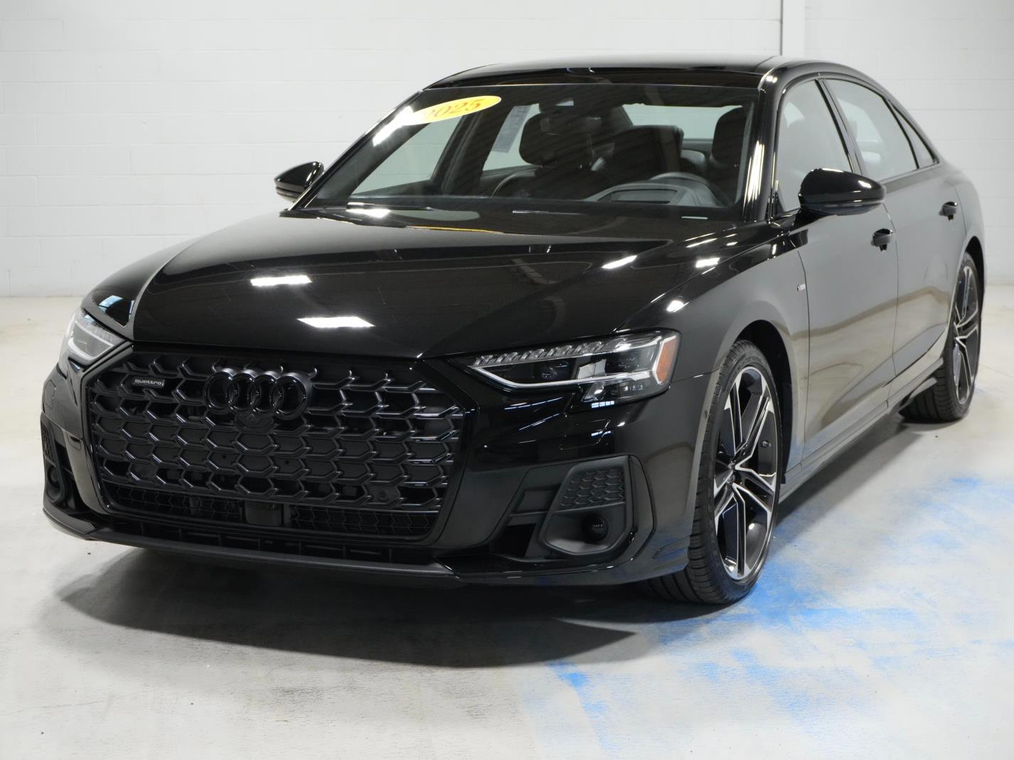 Mythos Black Metallic 2025 Audi A8 Sedan All-Wheel Drive Automatic