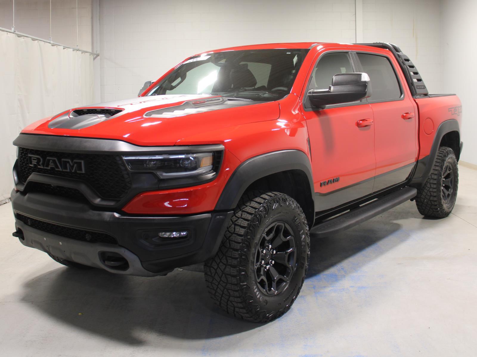 Flame Red Clearcoat 2021 RAM 1500 Pickup Truck All-Wheel Drive 8-Speed Automatic