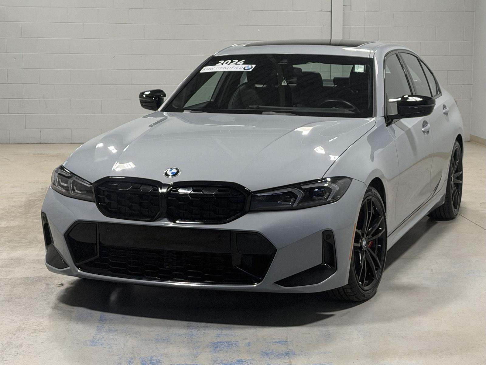 Gray (Brooklyn Grey Metallic) 2024 BMW 3 Series Sedan All-Wheel Drive Automatic