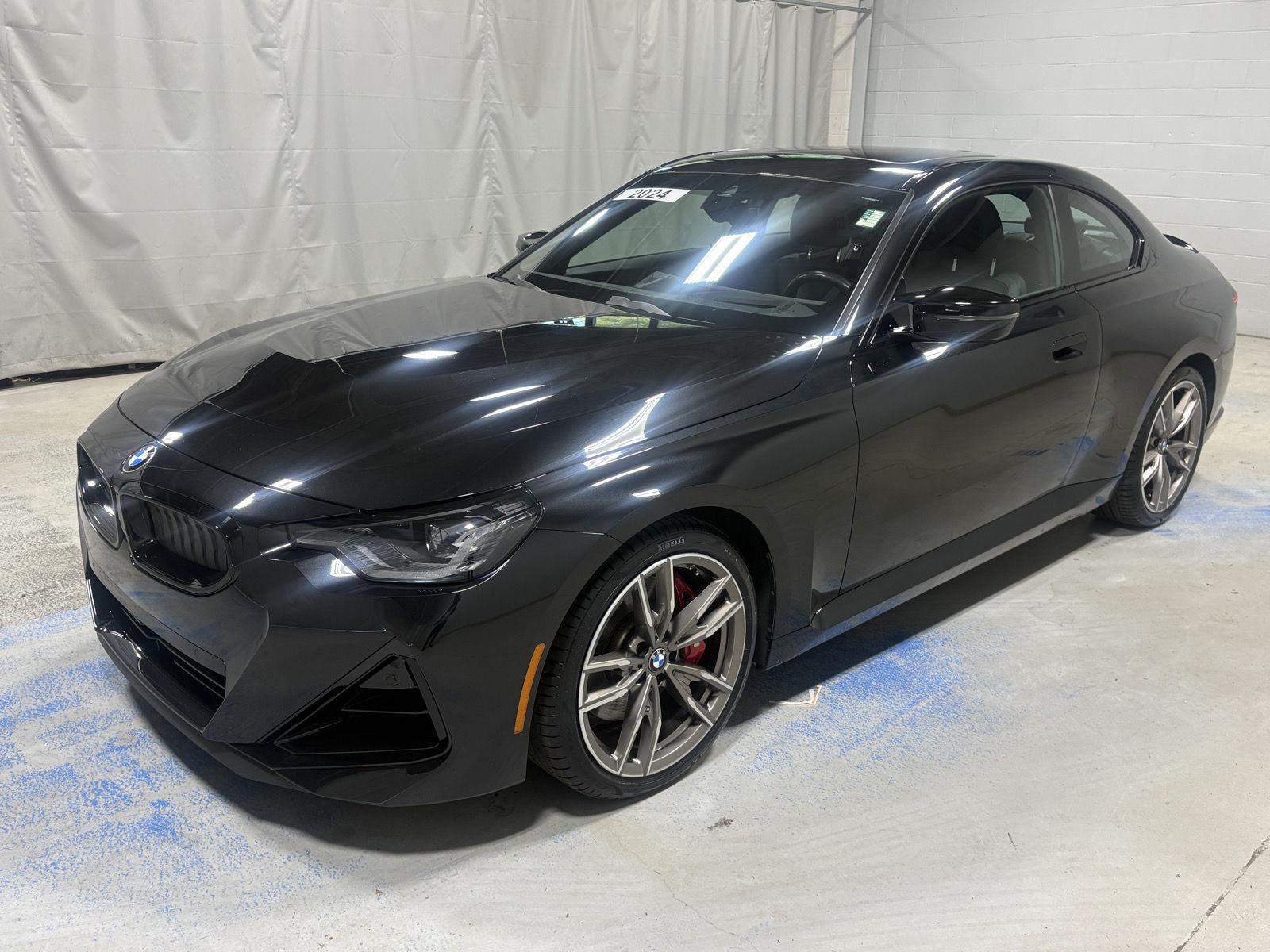Black Sapphire Metallic 2024 BMW 2 Series Coupe All-Wheel Drive Automatic