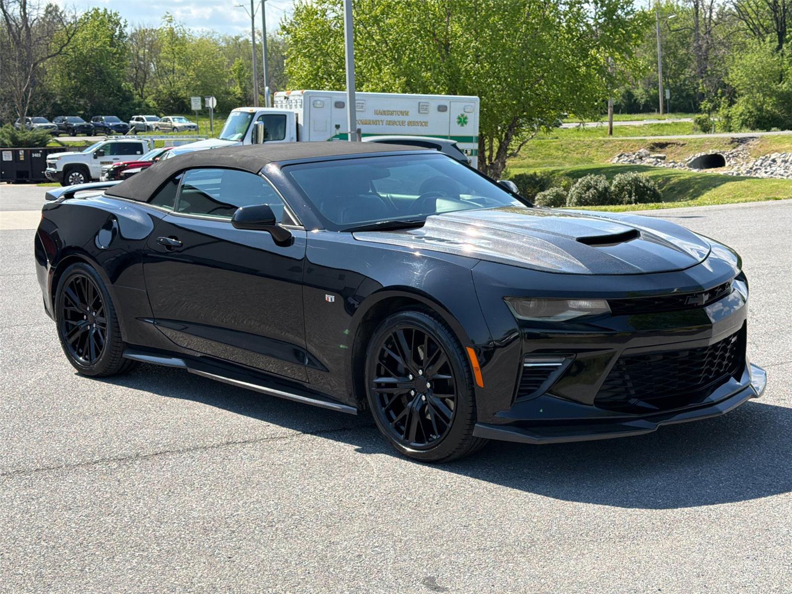 Black 2016 Chevrolet Camaro 2SS Convertible RWD Convertible Rear-Wheel Drive 6-Speed Manual