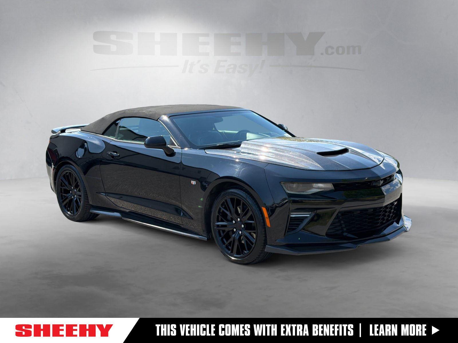 Black 2016 Chevrolet Camaro 2SS Convertible RWD Convertible Rear-Wheel Drive 6-Speed Manual