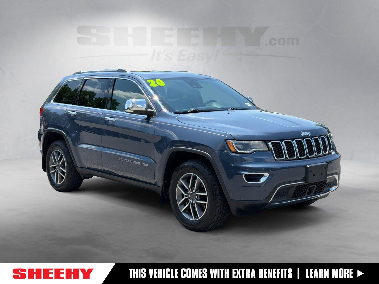 Slate Blue Pearlcoat 2020 Jeep Grand Cherokee SUV / Crossover Four-Wheel Drive 8-Speed Automatic