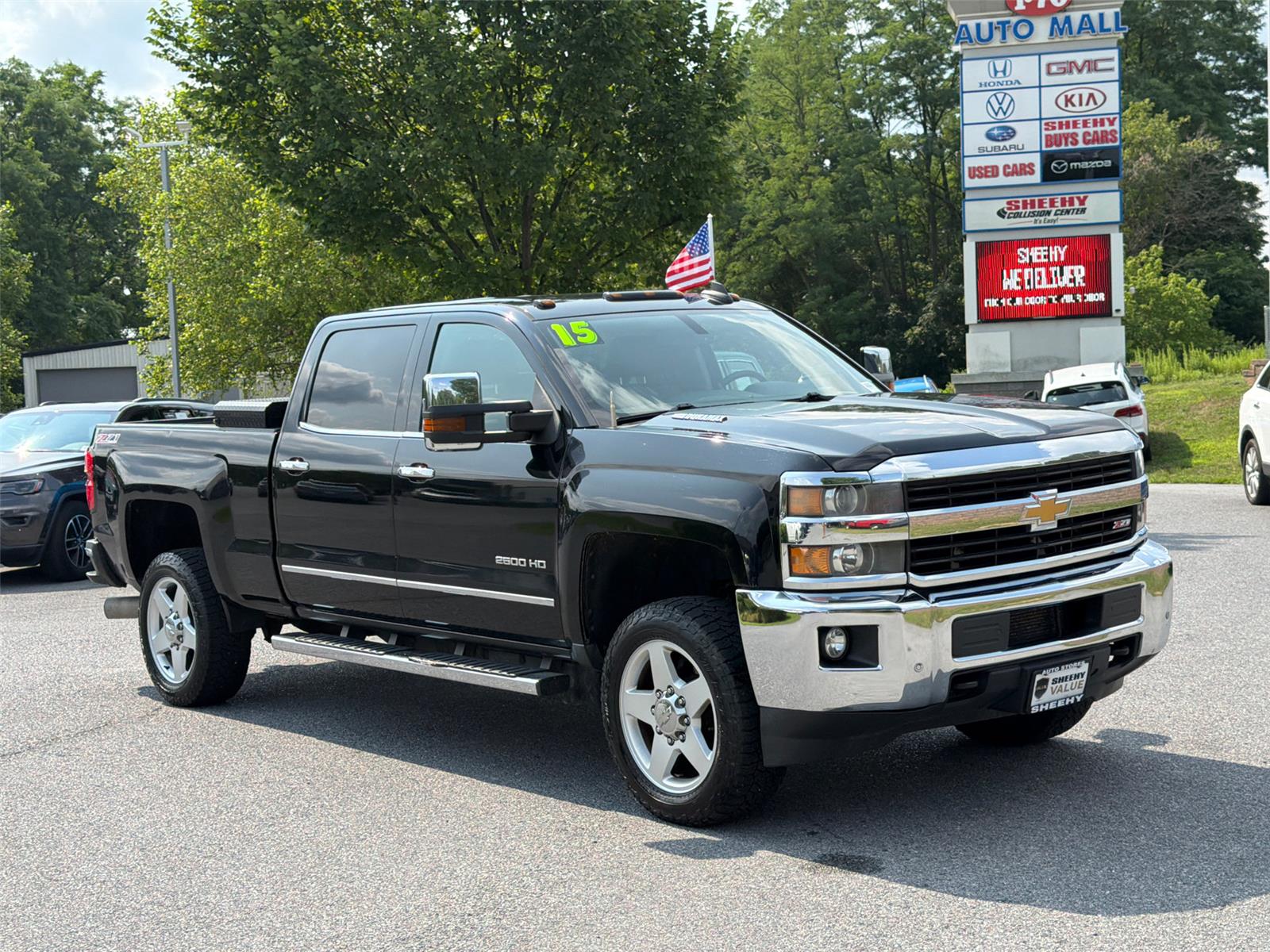 Black 2015 Chevrolet Silverado 2500HD Pickup Truck Four-Wheel Drive 6-Speed Automatic