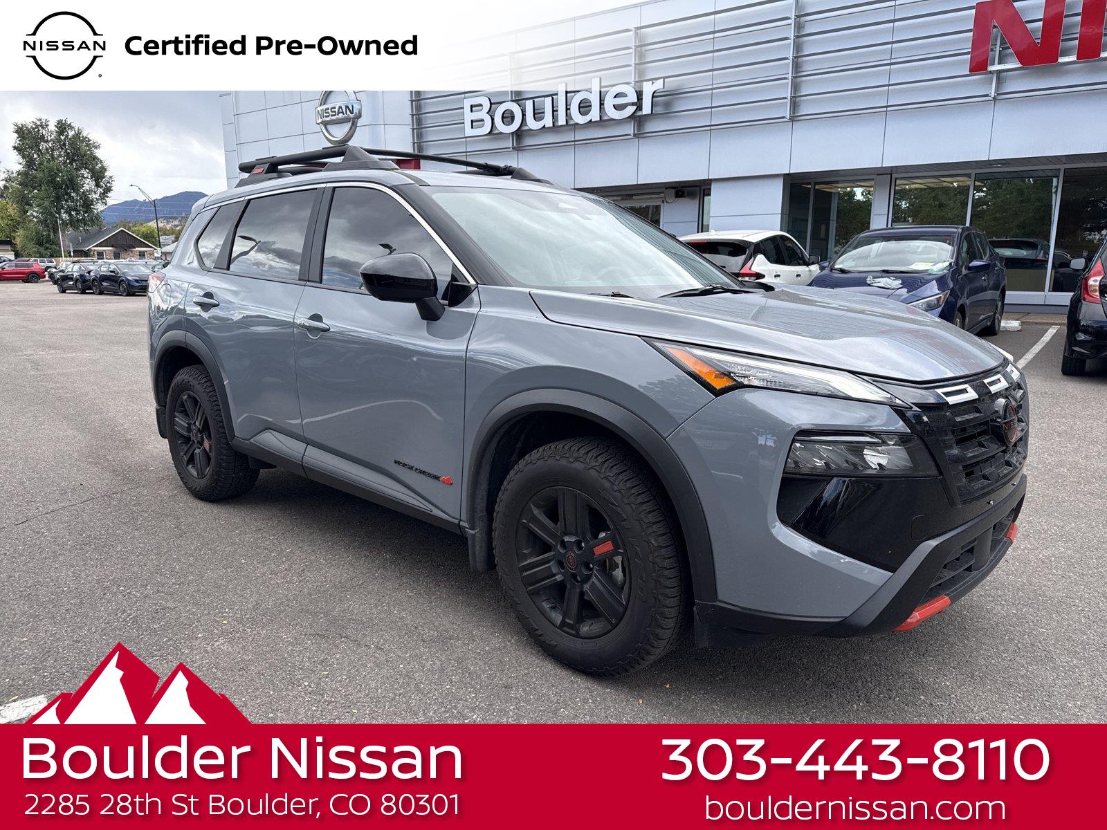 Boulder Gray Pearl 2025 Nissan Rogue SUV / Crossover All-Wheel Drive Continuously Variable Transmission