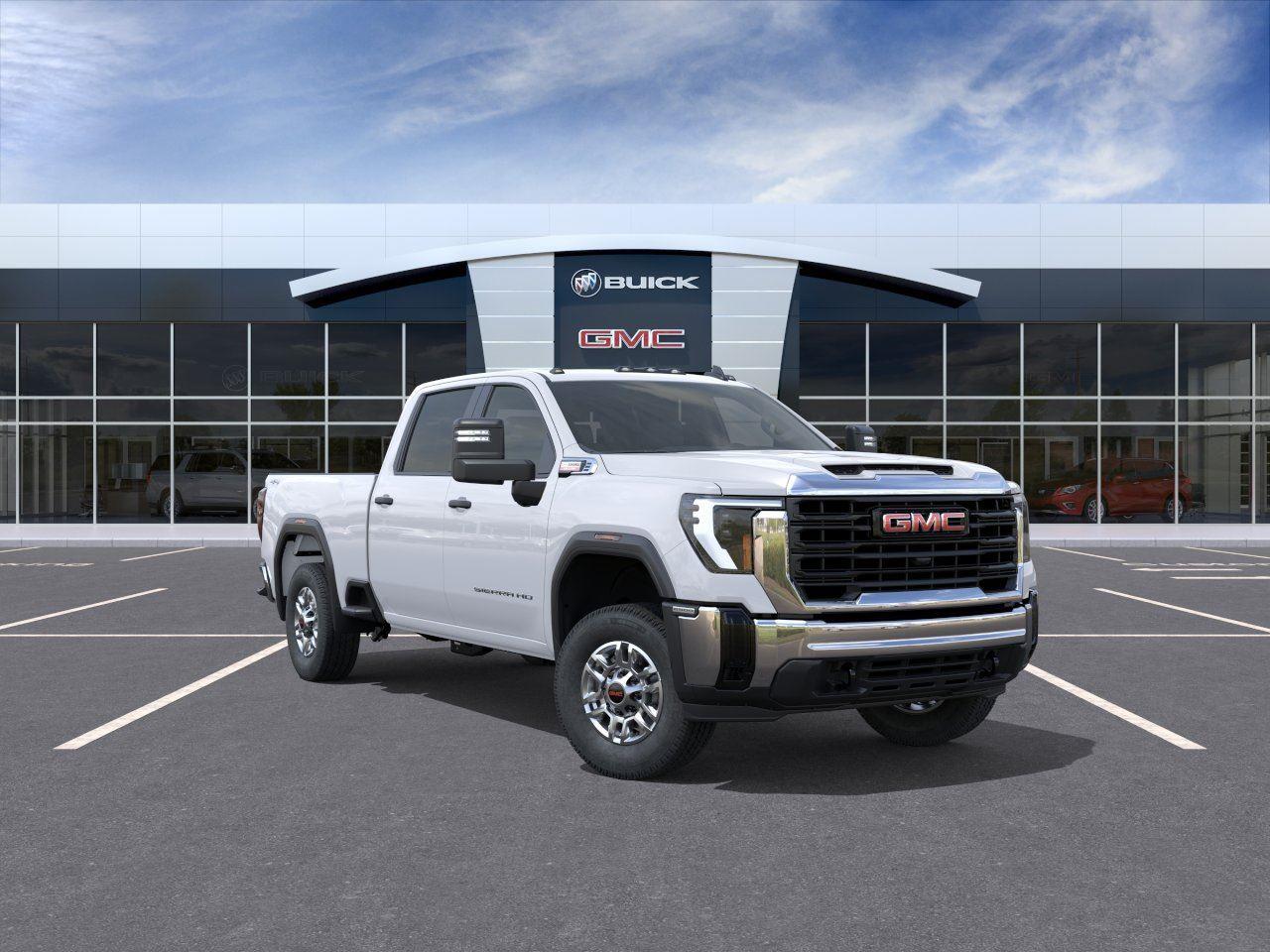 Summit White 2026 GMC Sierra 2500HD Pickup Truck Four-Wheel Drive Automatic