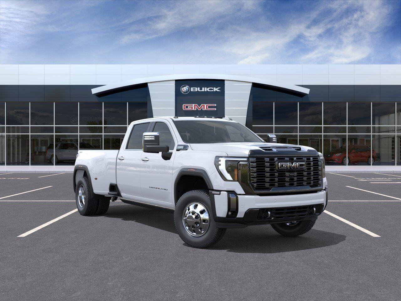 Glacier White Tricoat 2026 GMC Sierra 3500HD Pickup Truck Four-Wheel Drive Automatic