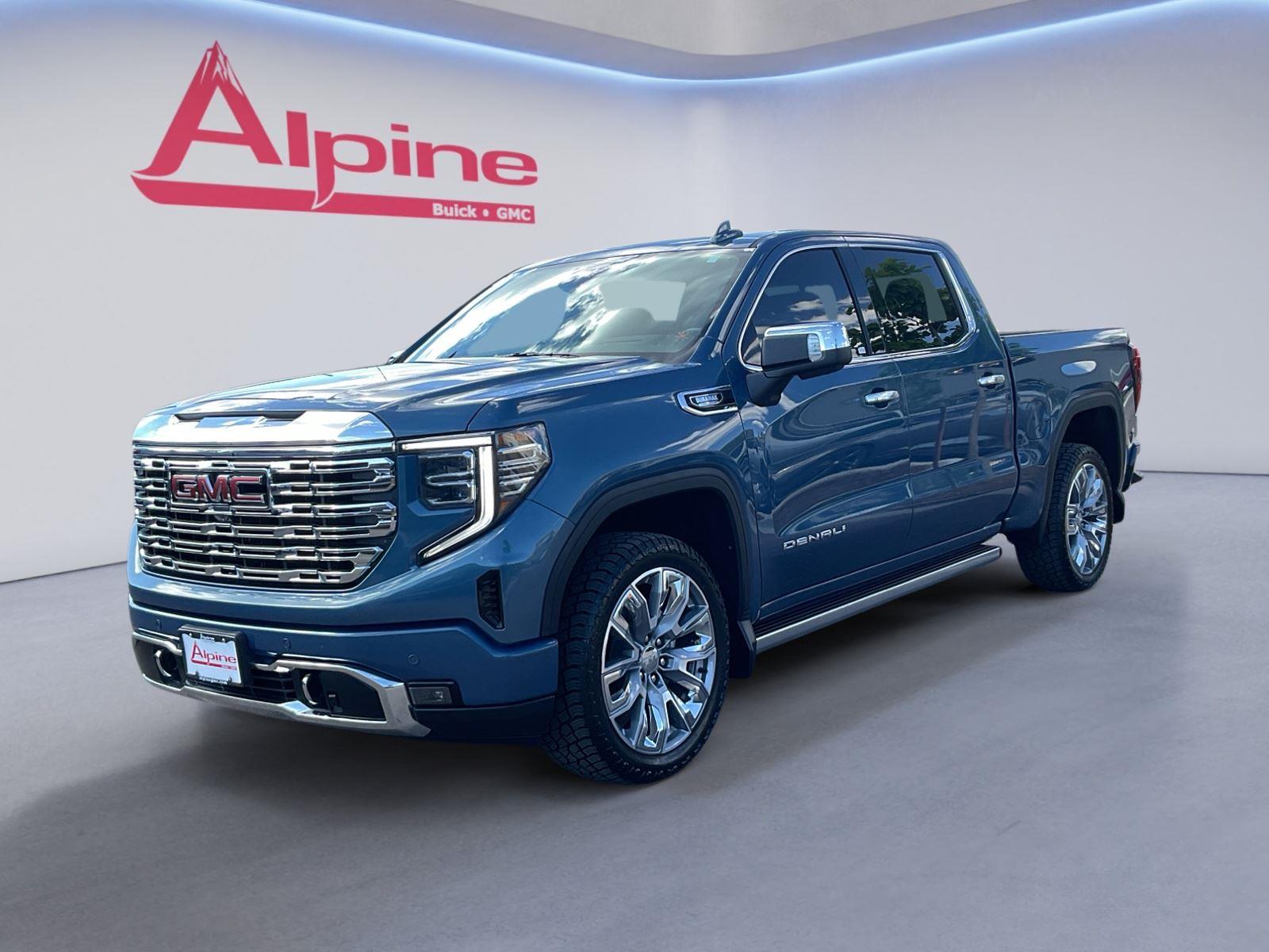 Blue 2024 GMC Sierra 1500 Pickup Truck Four-Wheel Drive Automatic