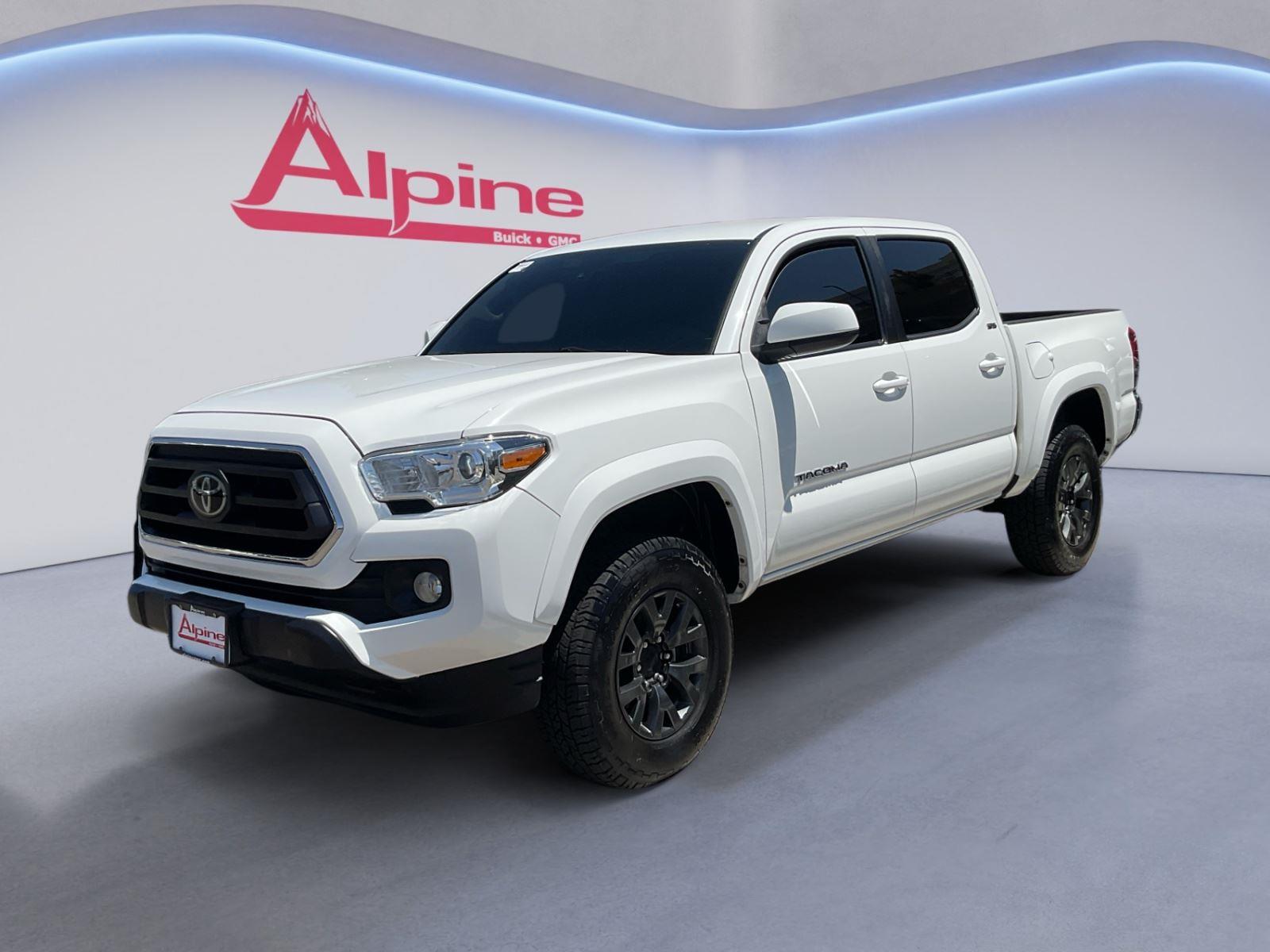 White 2022 Toyota Tacoma Pickup Truck Four-Wheel Drive