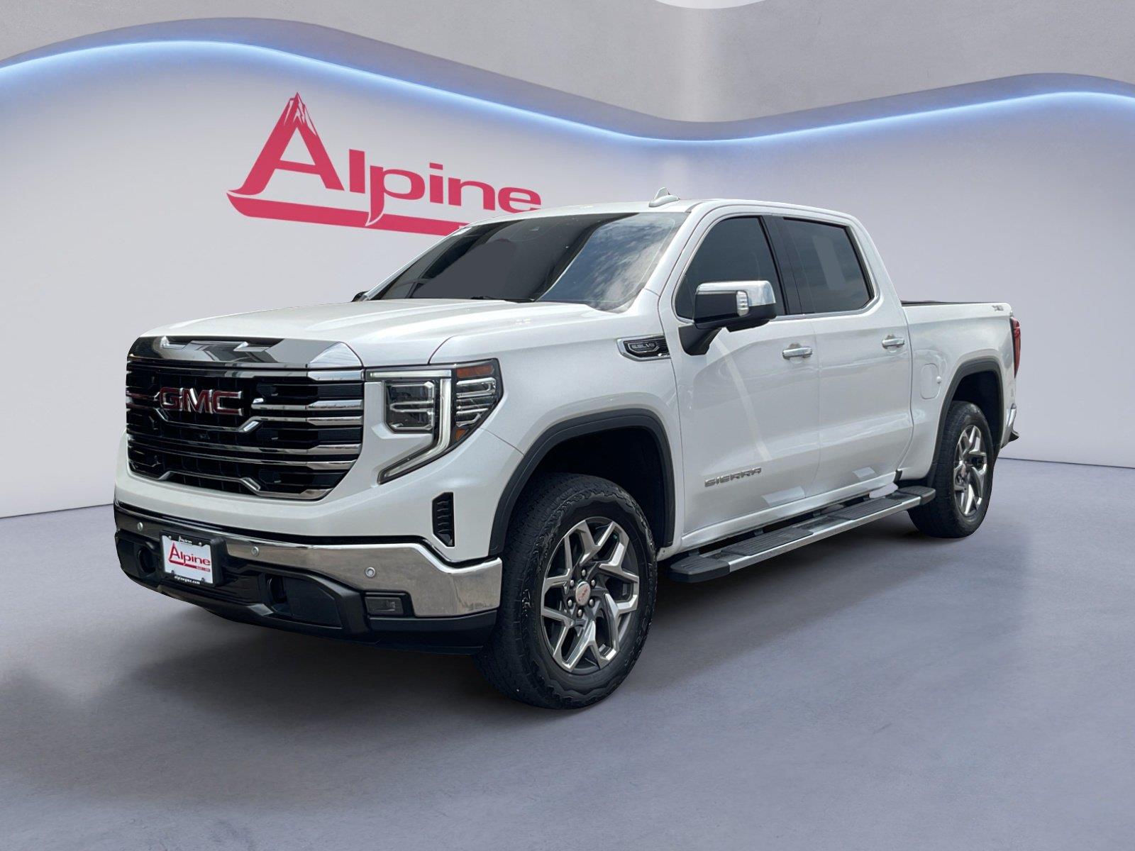 White Frost Tricoat 2024 GMC Sierra 1500 Pickup Truck Four-Wheel Drive Automatic