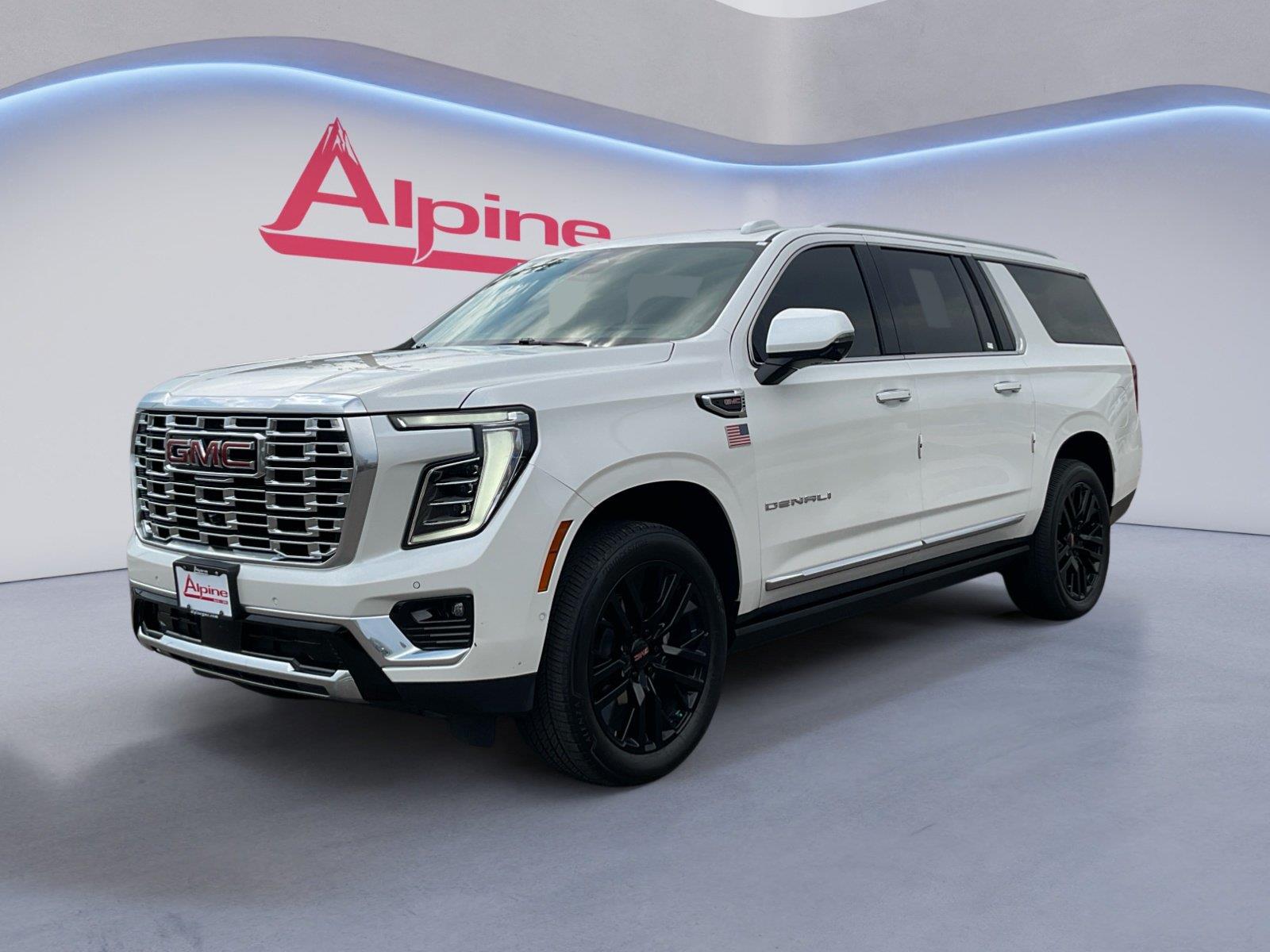 White Frost Tricoat 2025 GMC Yukon XL SUV / Crossover Four-Wheel Drive Automatic