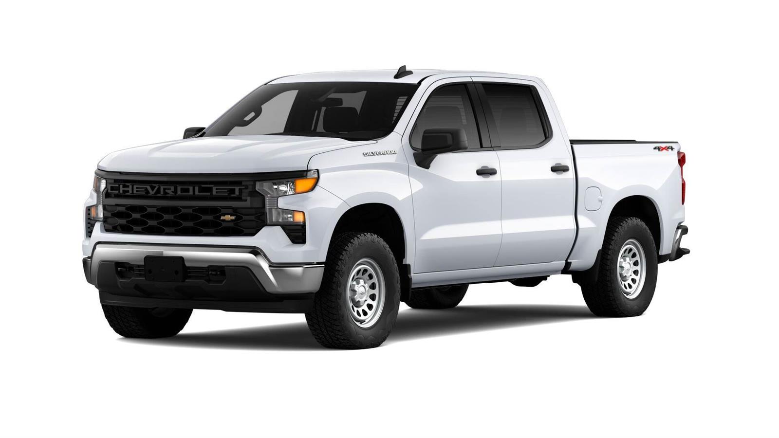 Summit White 2026 Chevrolet Silverado 1500 Pickup Truck Four-Wheel Drive Automatic