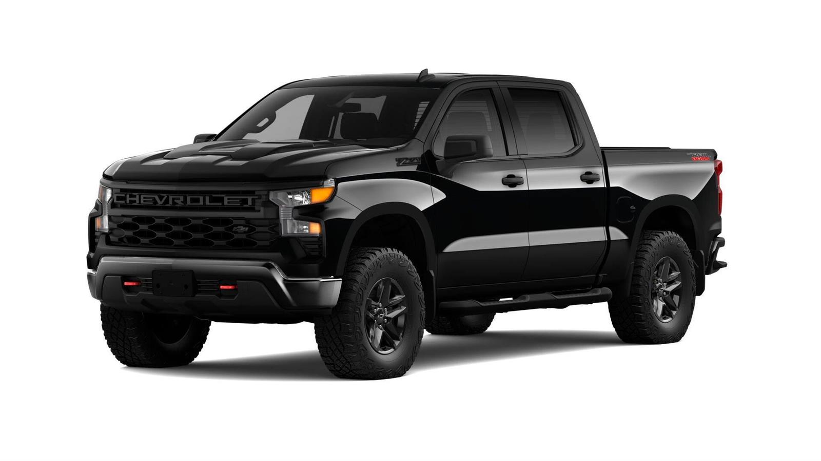 Black 2026 Chevrolet Silverado 1500 Pickup Truck Four-Wheel Drive Automatic