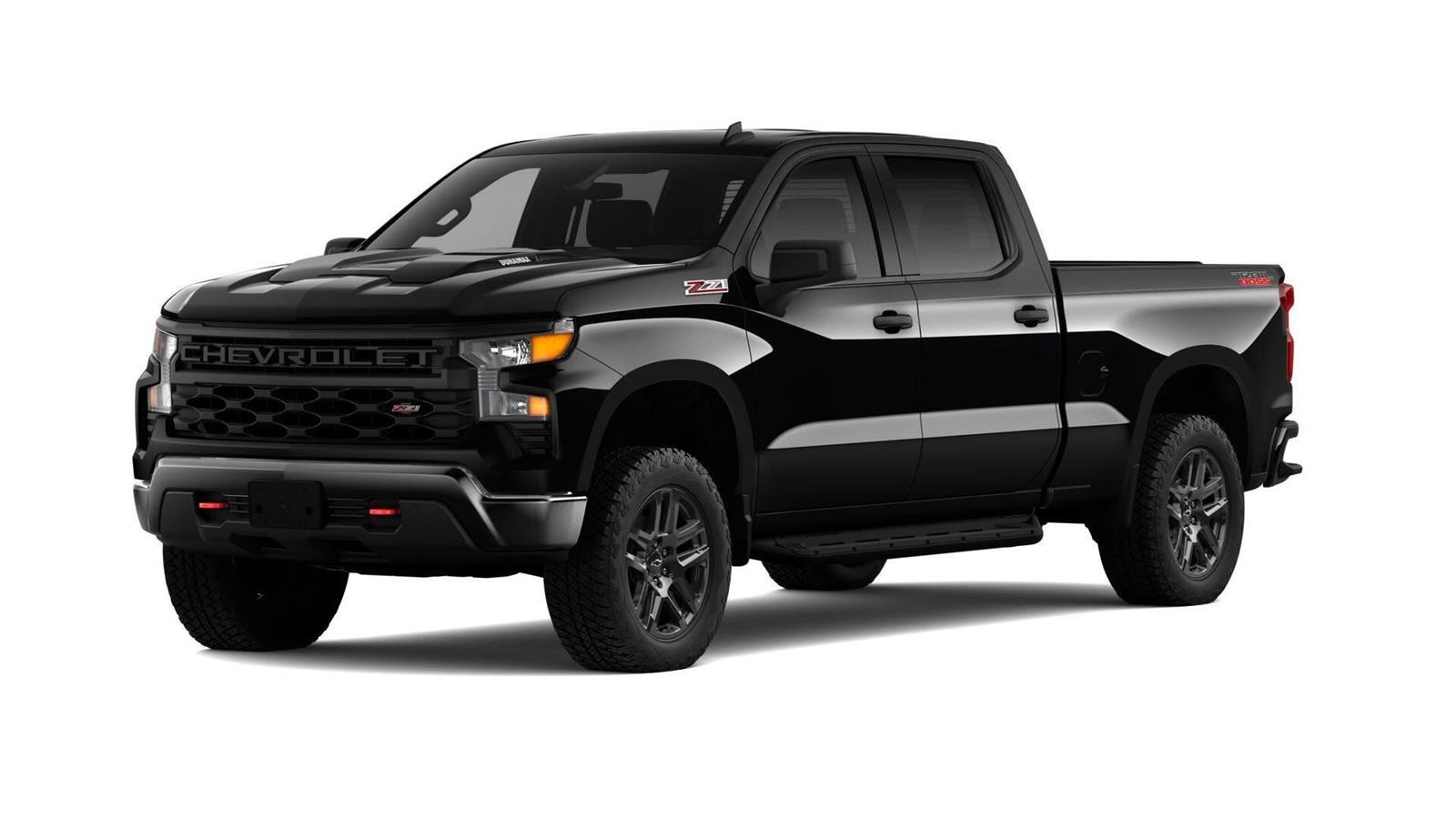 Black 2026 Chevrolet Silverado 1500 Pickup Truck Four-Wheel Drive Automatic
