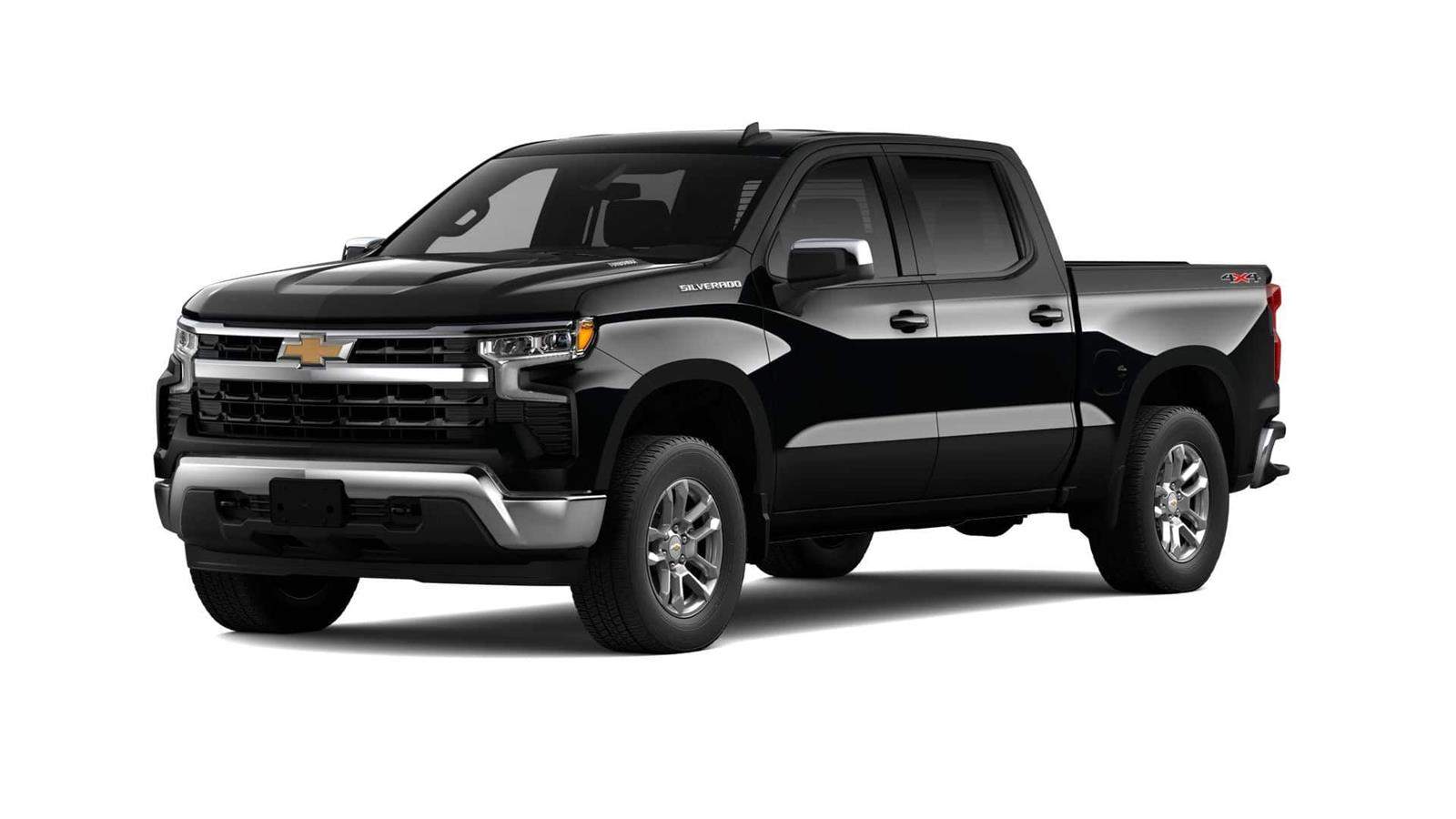 Black 2026 Chevrolet Silverado 1500 Pickup Truck Four-Wheel Drive 8-Speed Automatic