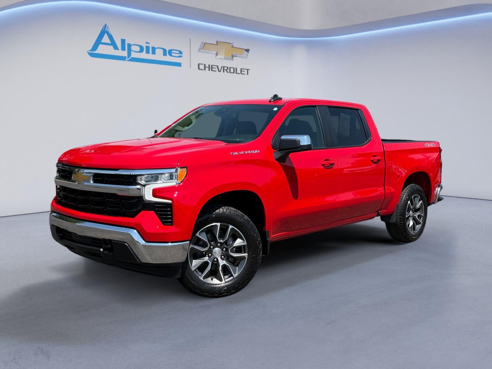 Red Hot 2023 Chevrolet Silverado 1500 Pickup Truck Four-Wheel Drive 8-Speed Automatic