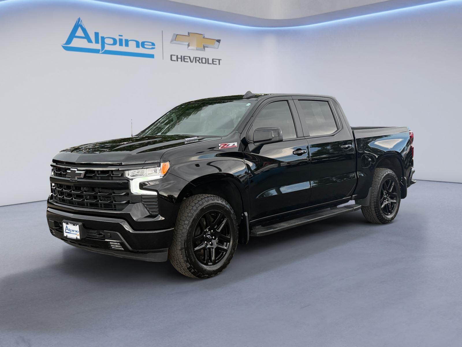 Black 2024 Chevrolet Silverado 1500 Pickup Truck Four-Wheel Drive 8-Speed Automatic