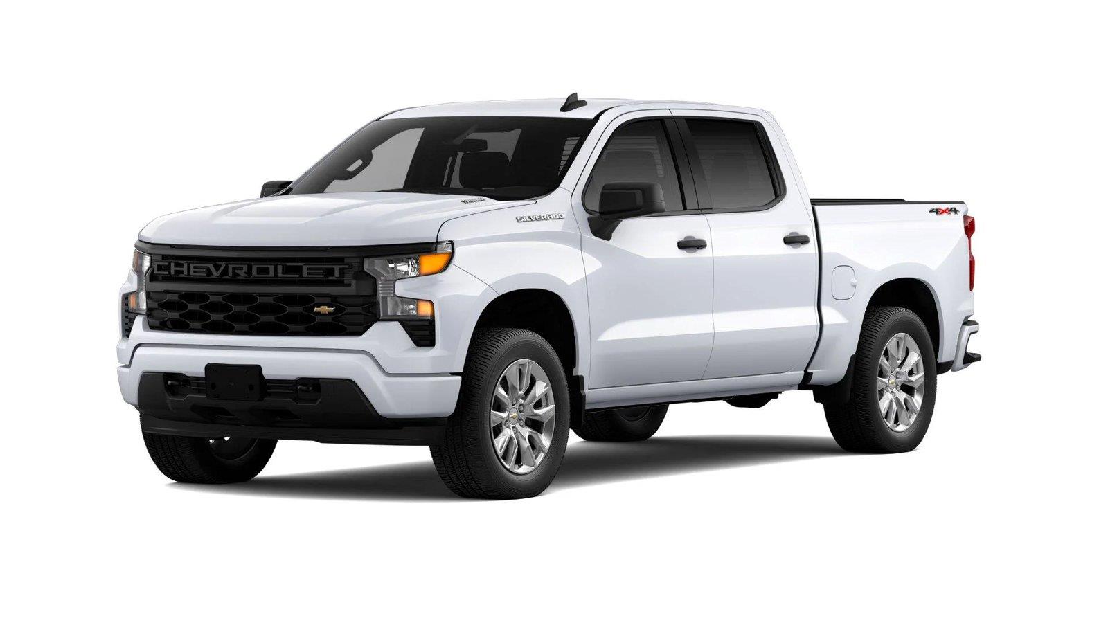 Summit White 2026 Chevrolet Silverado 1500 Pickup Truck Four-Wheel Drive 8-Speed Automatic