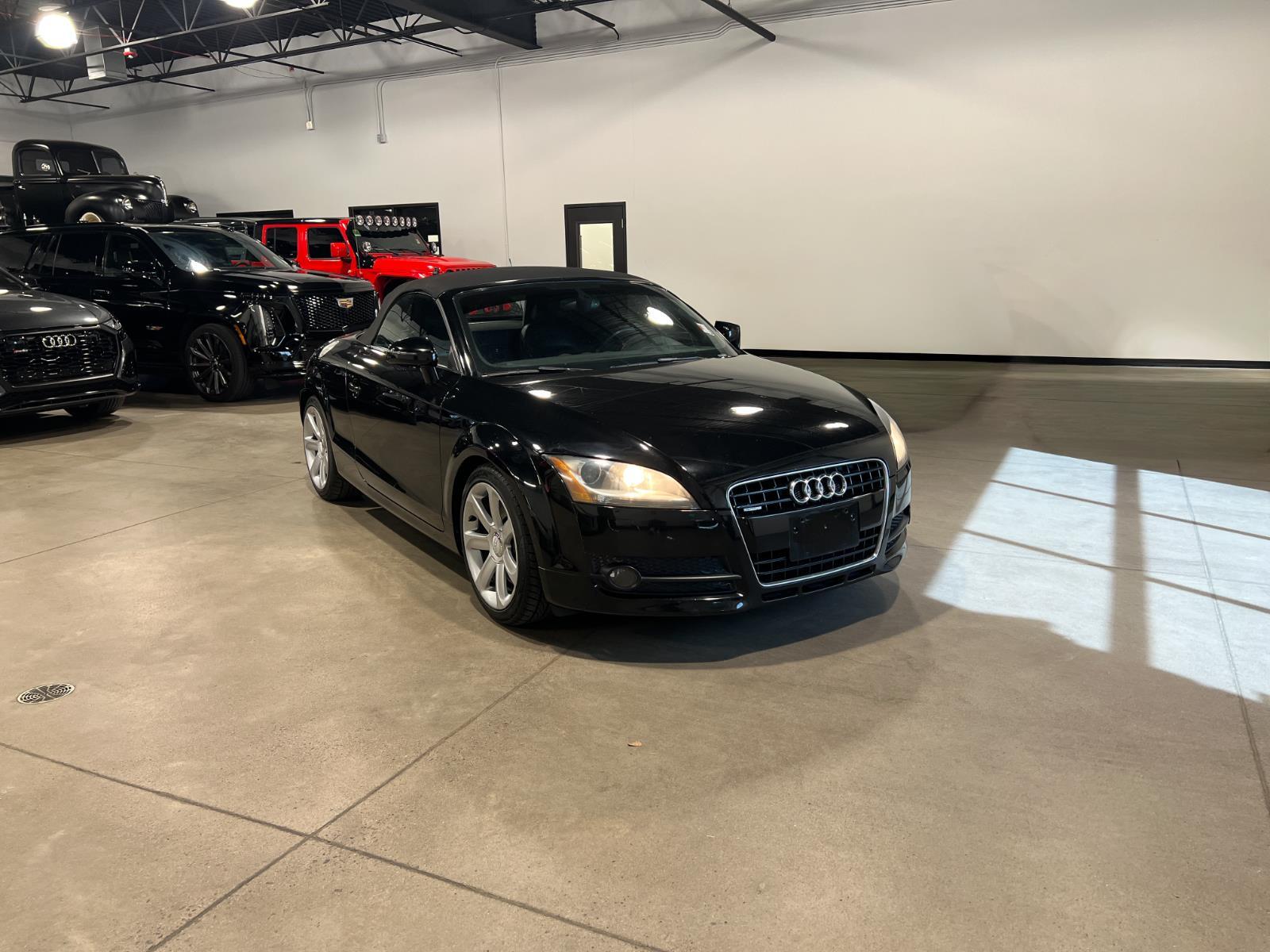 Brilliant Black/Black Roof 2008 Audi TT 3.2 quattro Roadster AWD Convertible All-Wheel Drive Manual