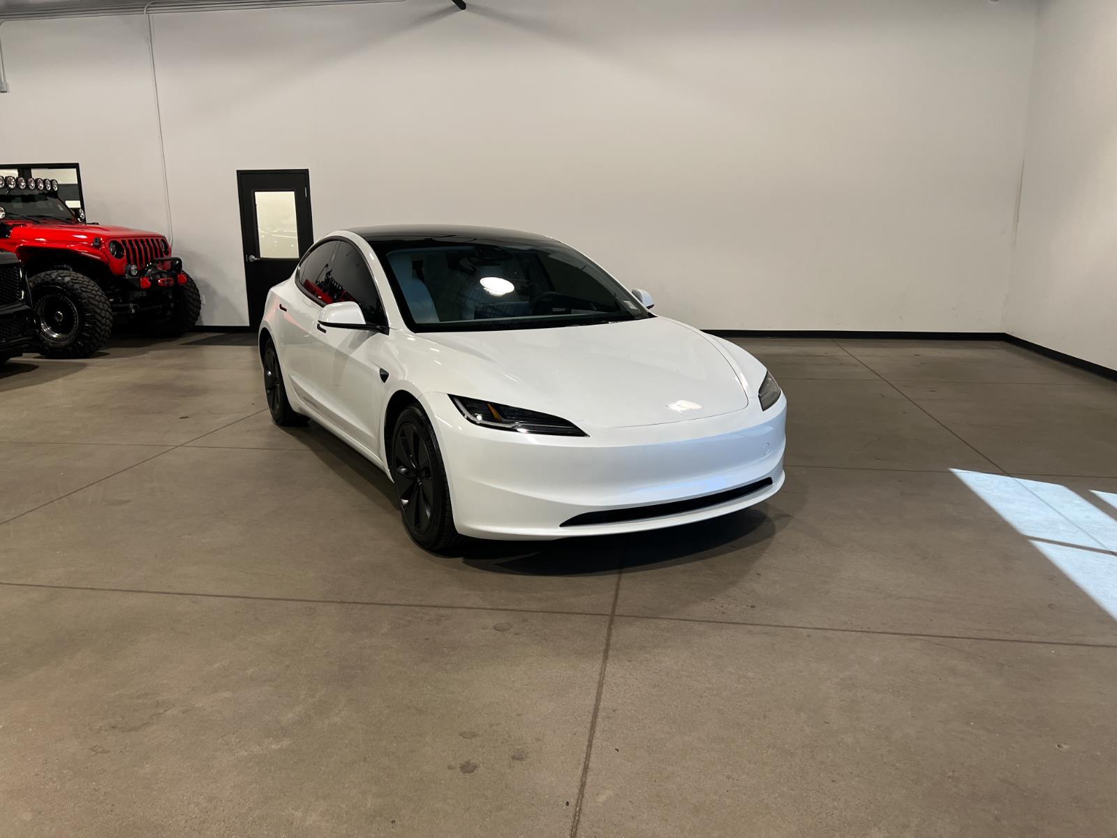 Pearl White Multi-Coat 2025 Tesla Model 3 Long Range AWD Sedan All-Wheel Drive Automatic