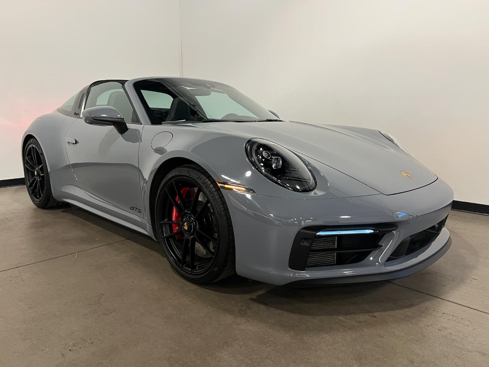 Gray (Ice Grey Metallic) 2024 Porsche 911 Targa 4 GTS Cabriolet AWD Convertible All-Wheel Drive 8-Speed Automatic