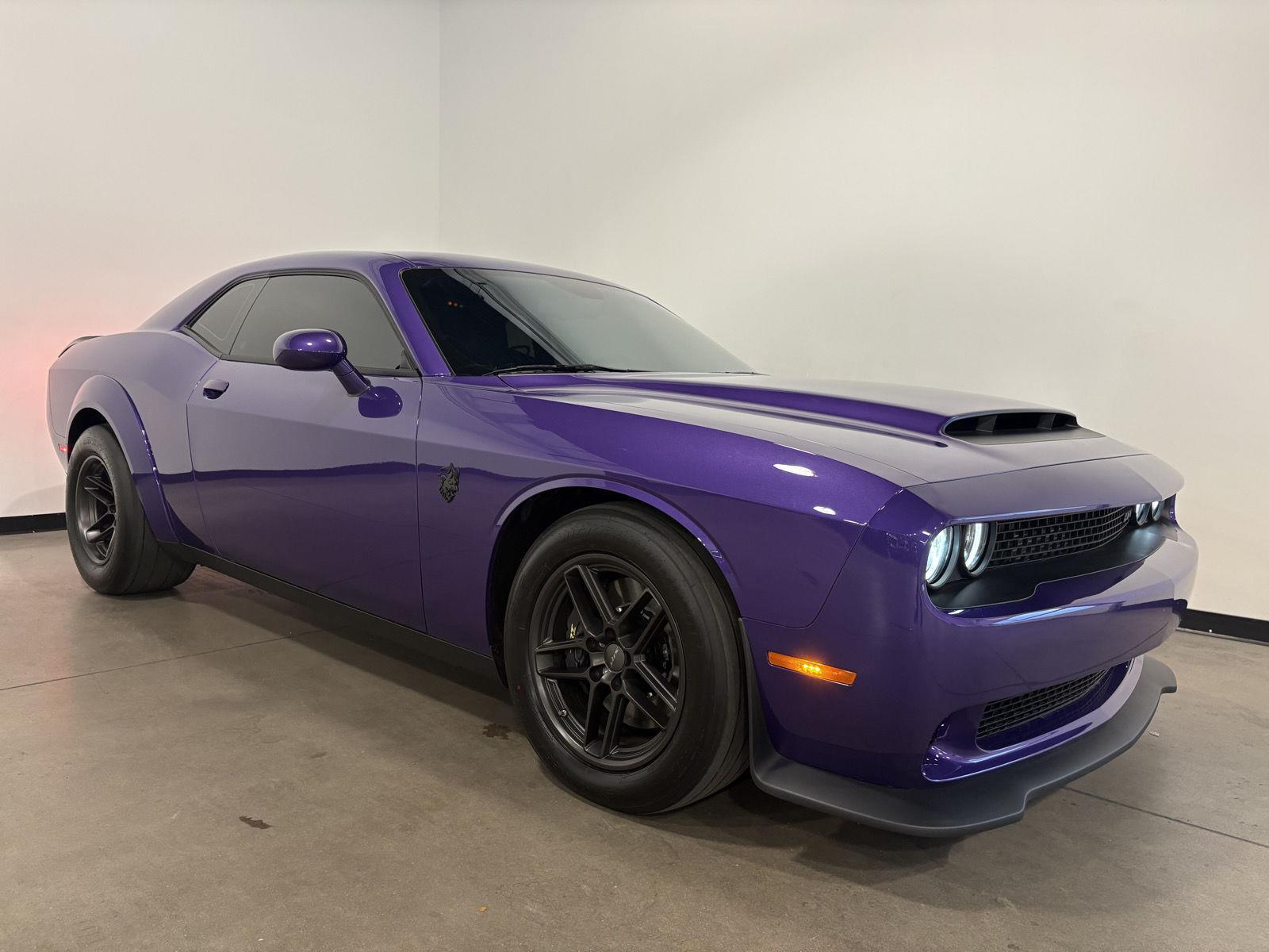 Purple (Plum Crazy Pearlcoat) 2023 Dodge Challenger Coupe Rear-Wheel Drive 8-Speed Automatic