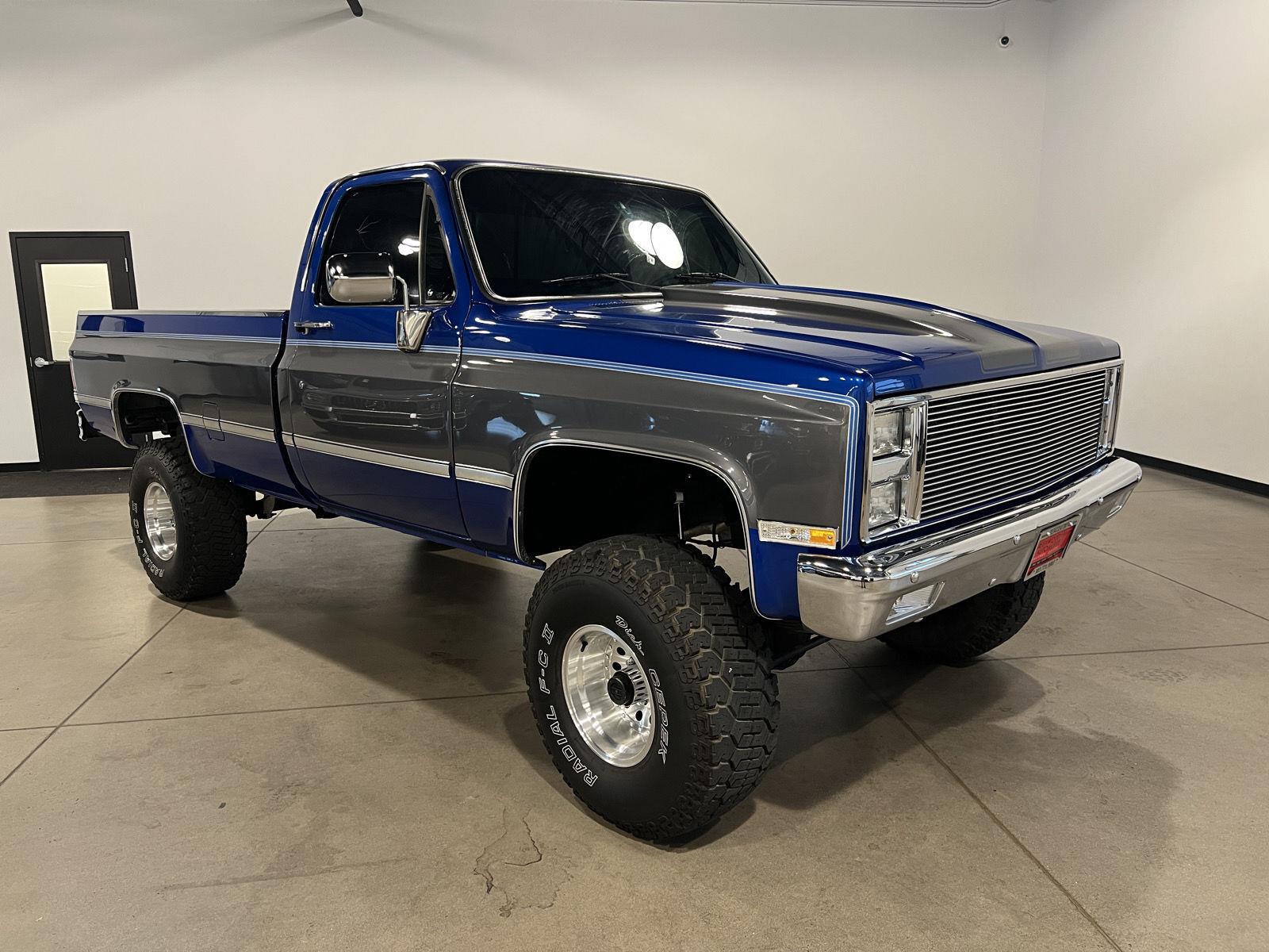 Blue 1982 Chevrolet C/K 10 Pickup Truck
