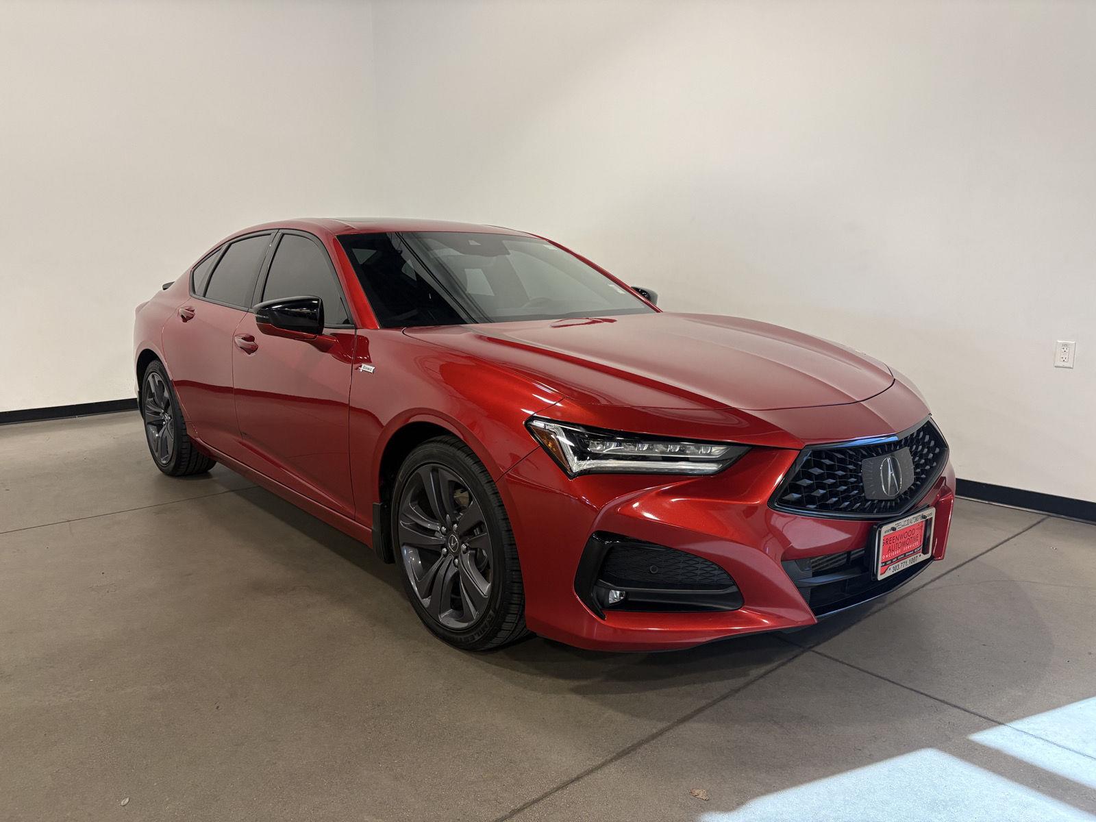 Performance Red Pearl 2023 Acura TLX Sedan All-Wheel Drive Automatic