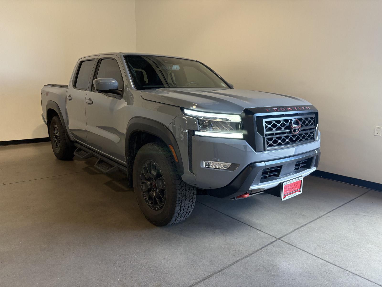 Gray (Boulder Grey Pearl) 2022 Nissan Frontier Pickup Truck Four-Wheel Drive Automatic