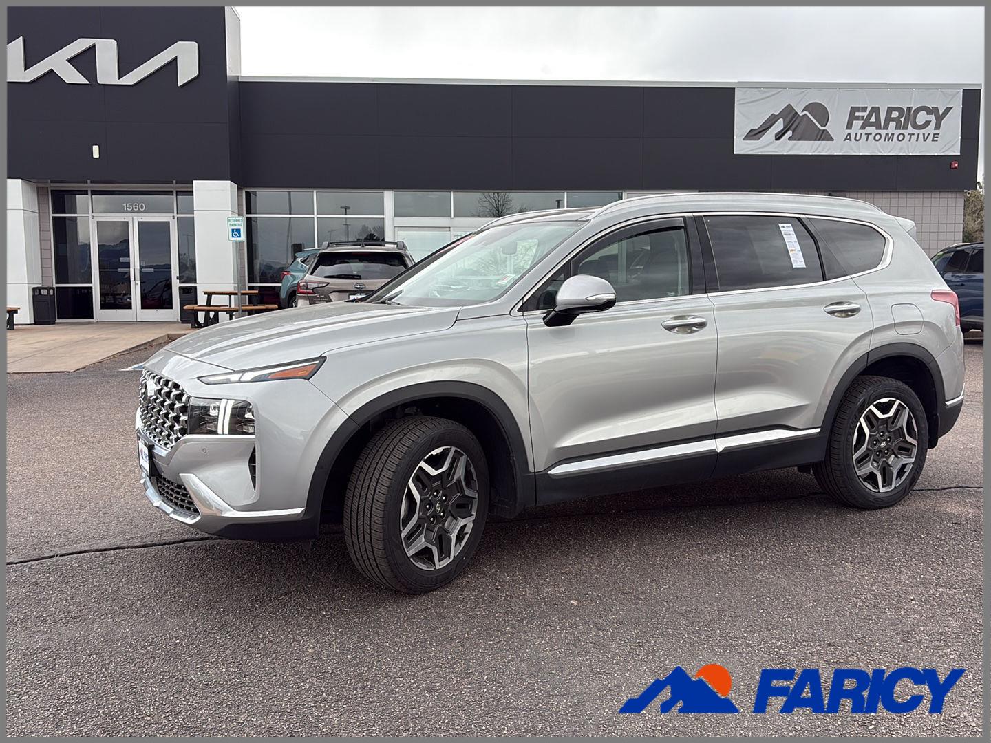 Shimmering Silver 2022 Hyundai Santa Fe Limited AWD SUV / Crossover All-Wheel Drive Automatic