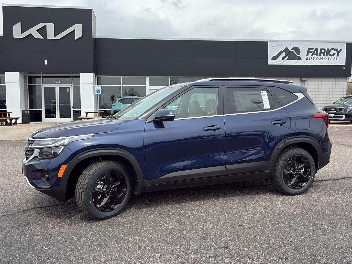 Dark Ocean Blue 2026 Kia Seltos EX AWD SUV / Crossover All-Wheel Drive Continuously Variable Transmission