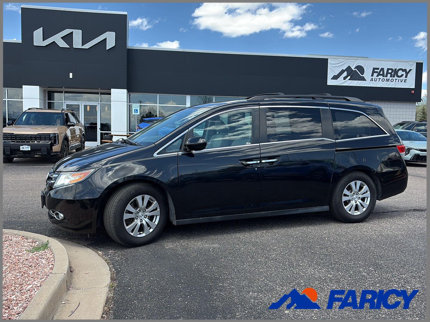 Crystal Black Pearl 2015 Honda Odyssey EX-L FWD Minivan Front-Wheel Drive Automatic