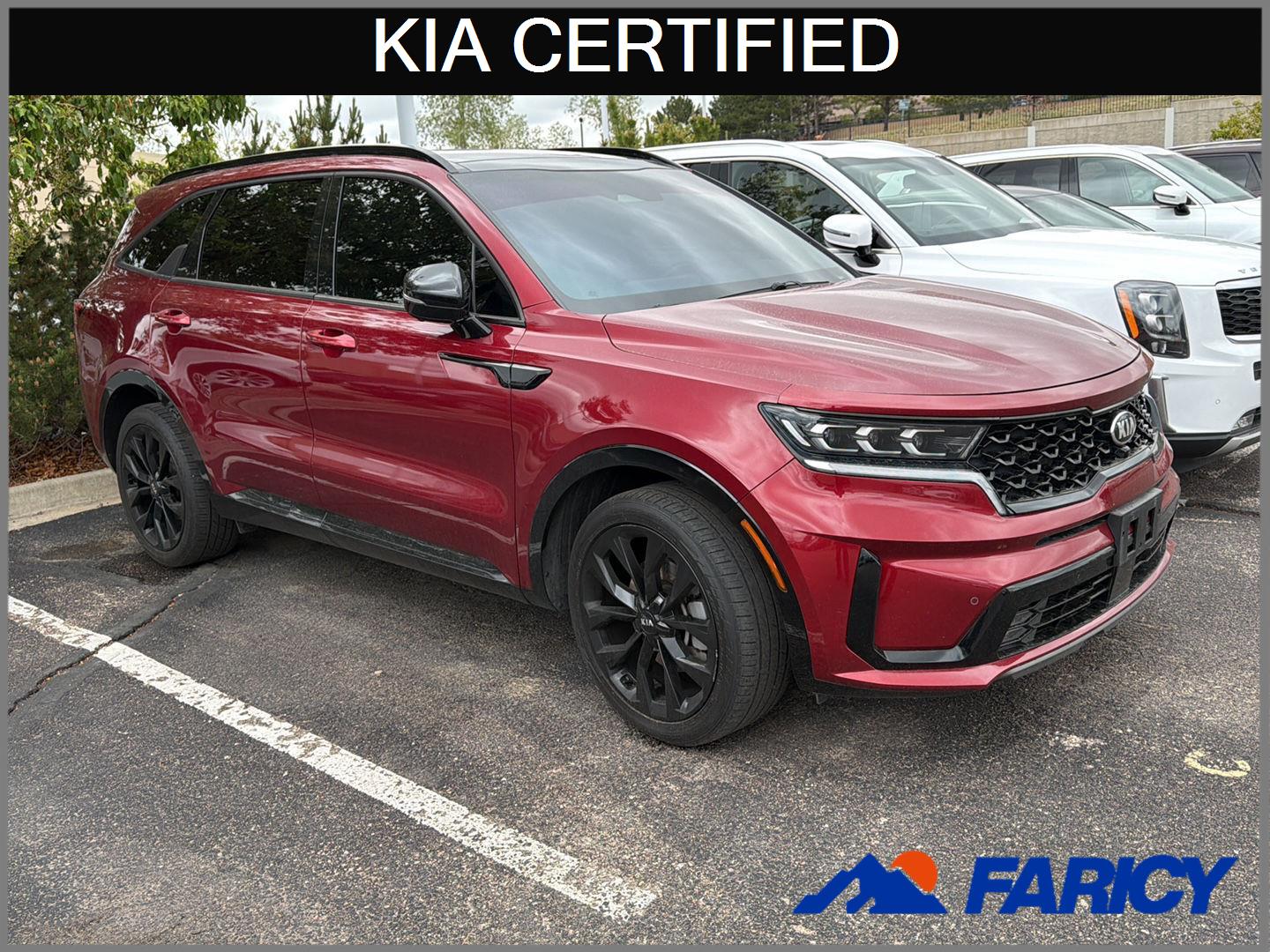 Passion Red Tintcoat 2021 Kia Sorento SX Prestige FWD SUV / Crossover Front-Wheel Drive 8-Speed Automatic