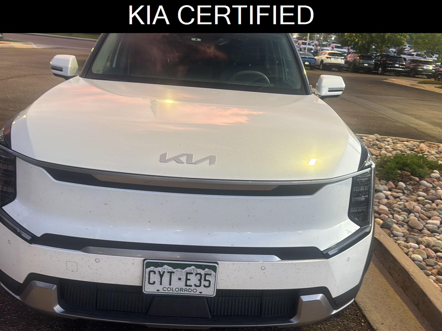 Snow White Pearl 2024 Kia EV9 SUV / Crossover All-Wheel Drive 1-Speed Dual Clutch