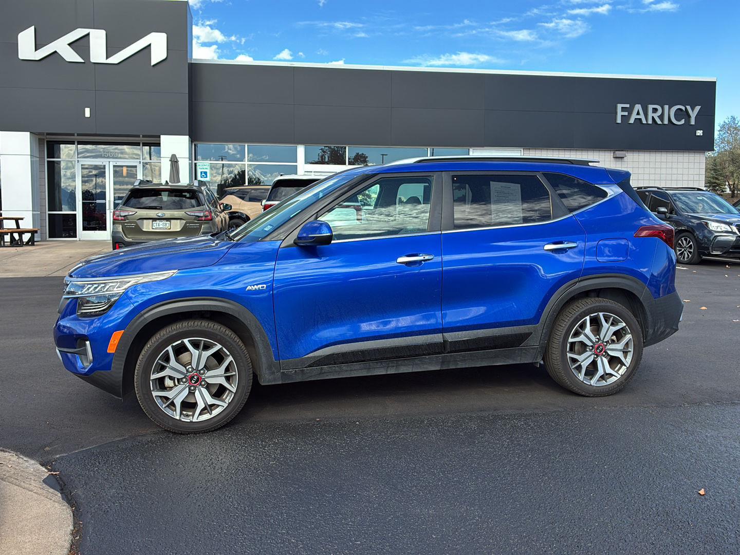 Neptune Blue 2021 Kia Seltos SUV / Crossover All-Wheel Drive Automatic