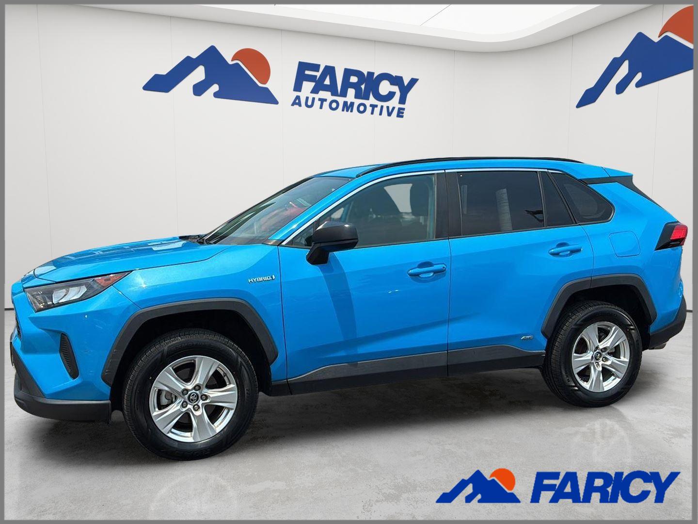 Blue Flame 2021 Toyota RAV4 Hybrid SUV / Crossover All-Wheel Drive Continuously Variable Transmission