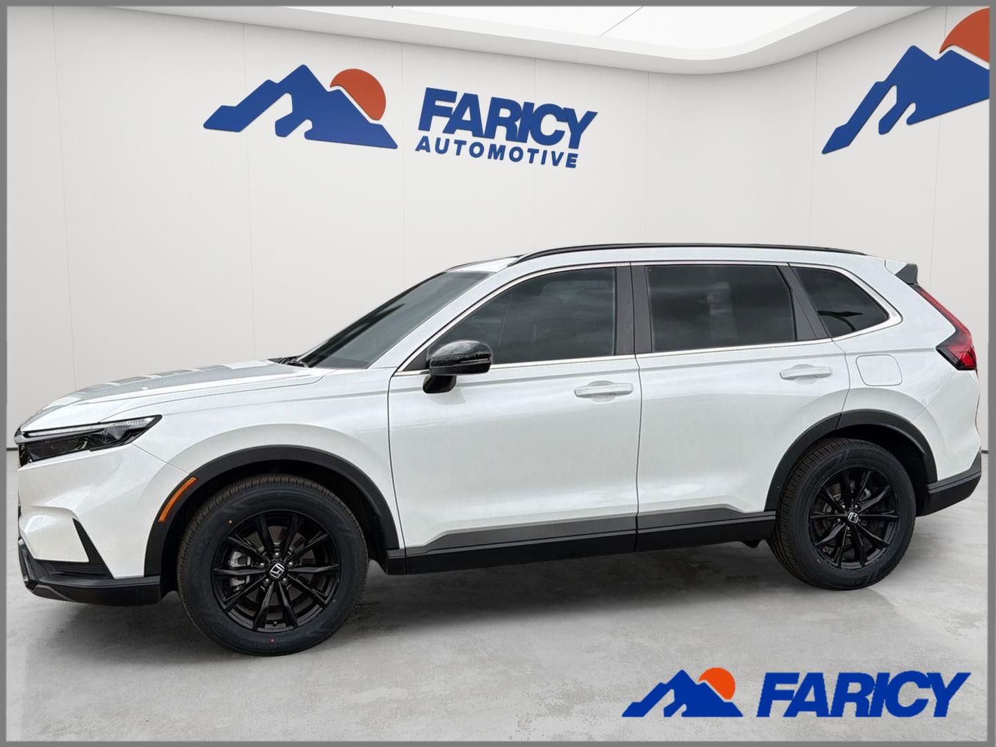 Platinum White Pearl 2024 Honda CR-V Hybrid SUV / Crossover All-Wheel Drive 1-Speed Dual Clutch