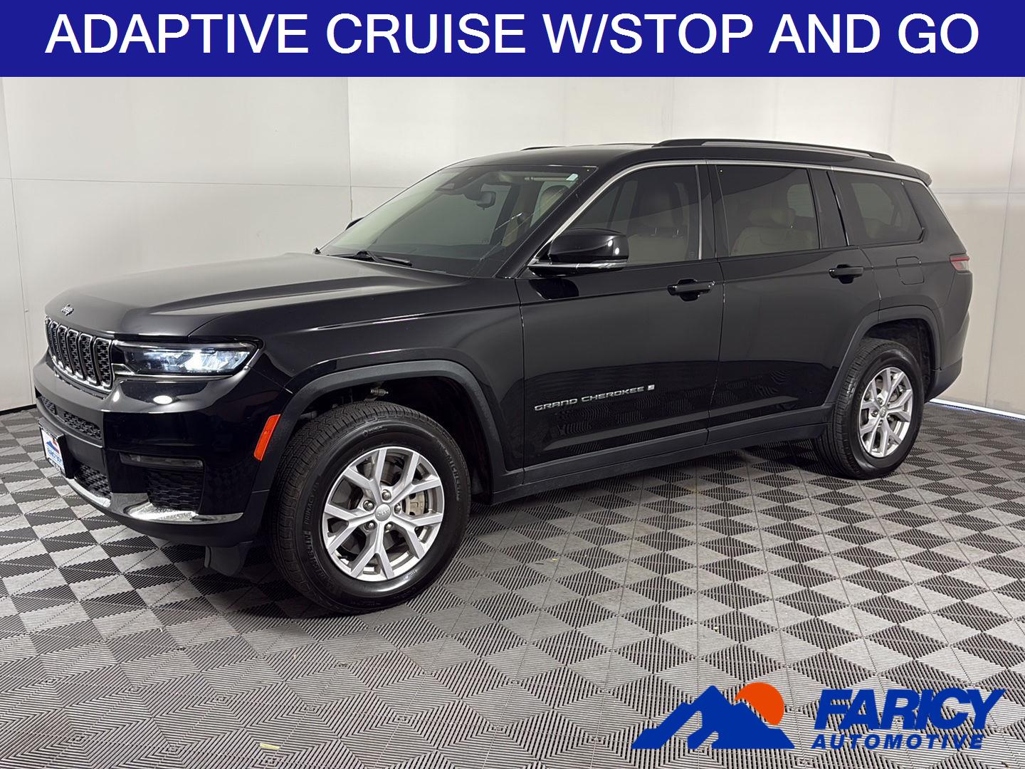 Diamond Black Crystal Pearlcoat 2022 Jeep Grand Cherokee L Limited 4WD SUV / Crossover Four-Wheel Drive 8-Speed Automatic