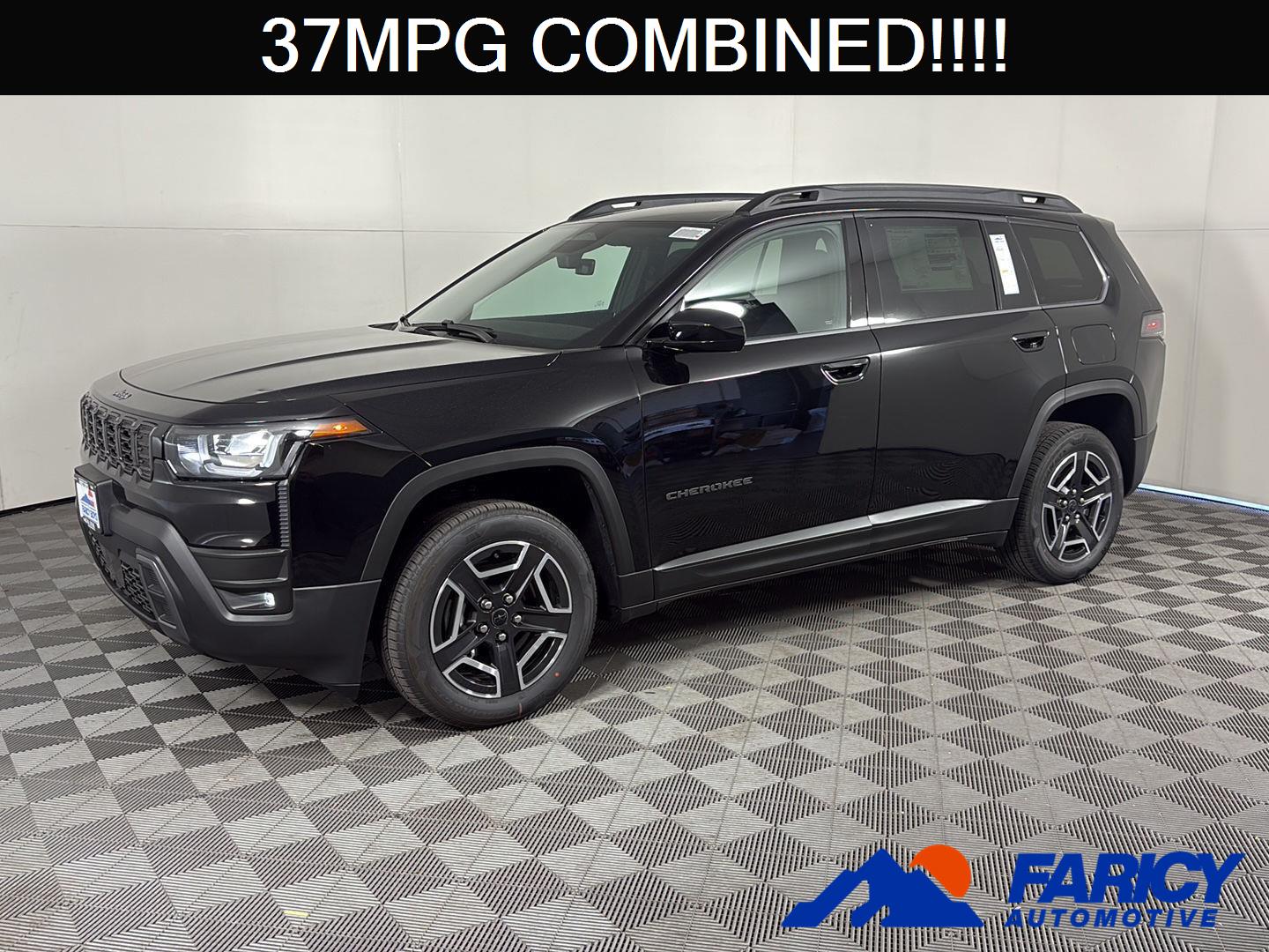 Diamond Black Crystal Pearlcoat 2026 Jeep Cherokee Laredo 4WD SUV / Crossover Four-Wheel Drive Automatic