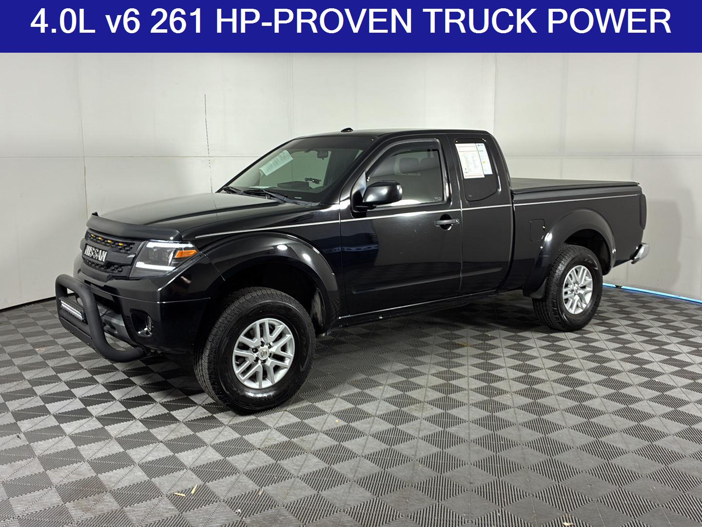 Super Black 2014 Nissan Frontier Pickup Truck Four-Wheel Drive Automatic