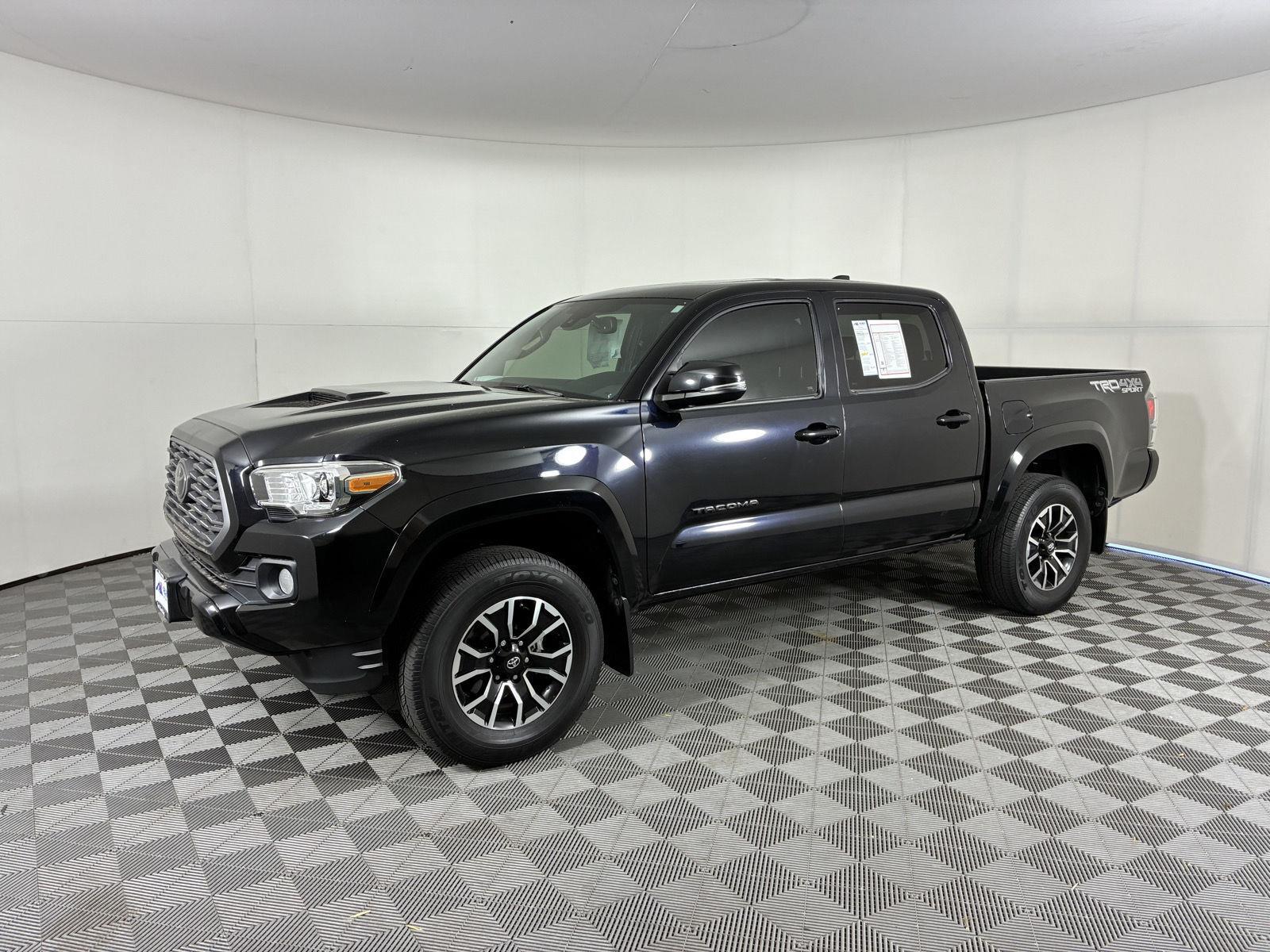 Midnight Black Metallic 2021 Toyota Tacoma Pickup Truck Four-Wheel Drive Automatic