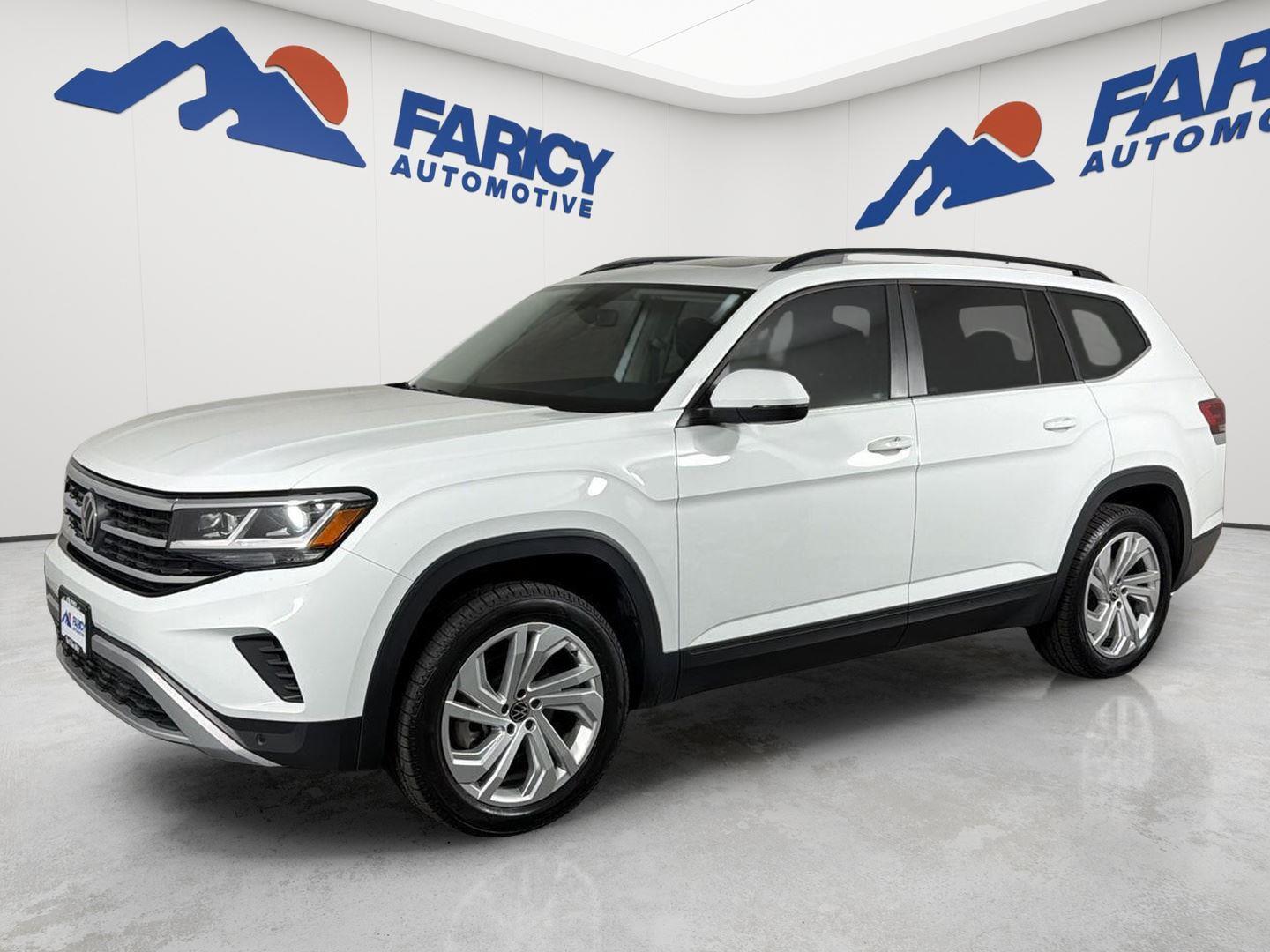 Pure White 2023 Volkswagen Atlas SUV / Crossover All-Wheel Drive Automatic