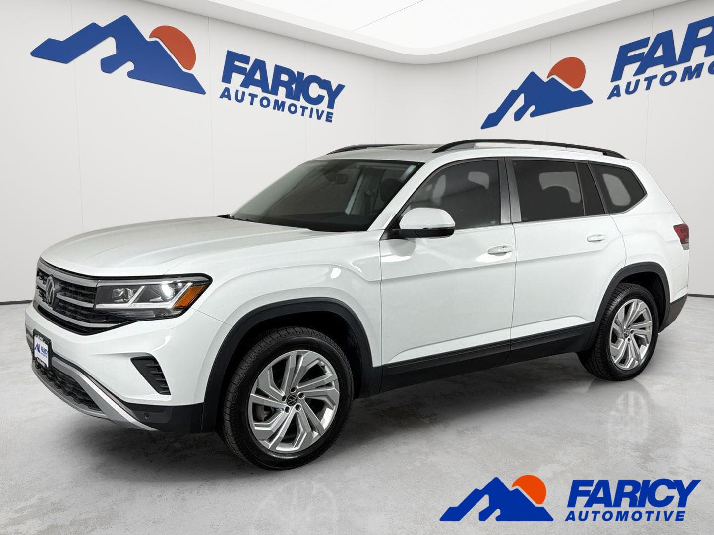 Pure White 2023 Volkswagen Atlas SUV / Crossover All-Wheel Drive Automatic