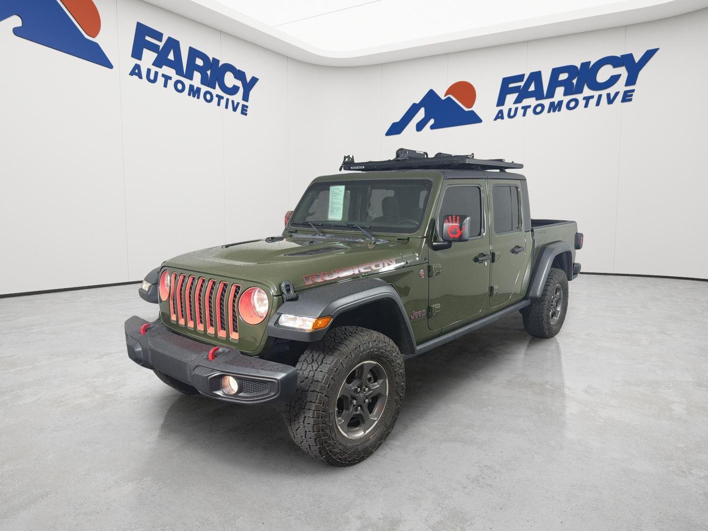 Sarge Green Clearcoat 2021 Jeep Gladiator Pickup Truck Four-Wheel Drive 6-Speed Manual
