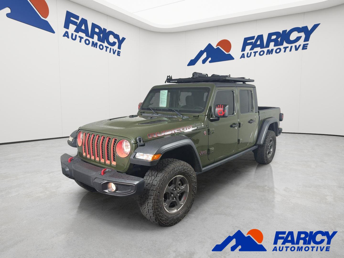 Sarge Green Clearcoat 2021 Jeep Gladiator Pickup Truck Four-Wheel Drive 6-Speed Manual