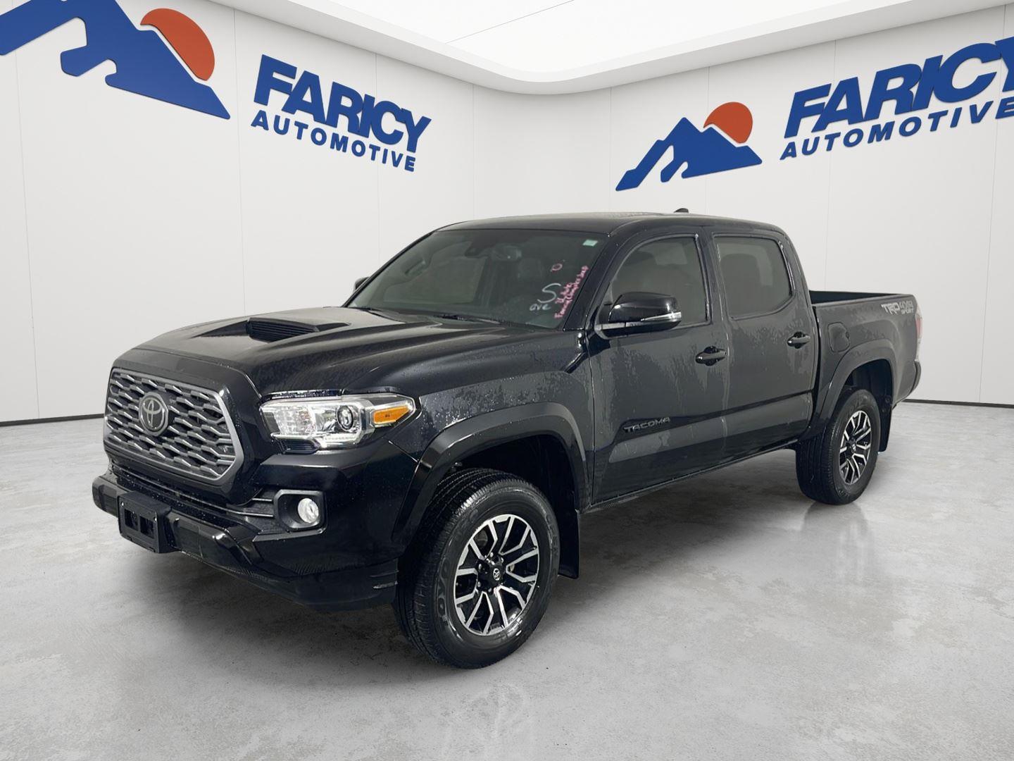 Midnight Black Metallic 2021 Toyota Tacoma Pickup Truck Four-Wheel Drive Automatic
