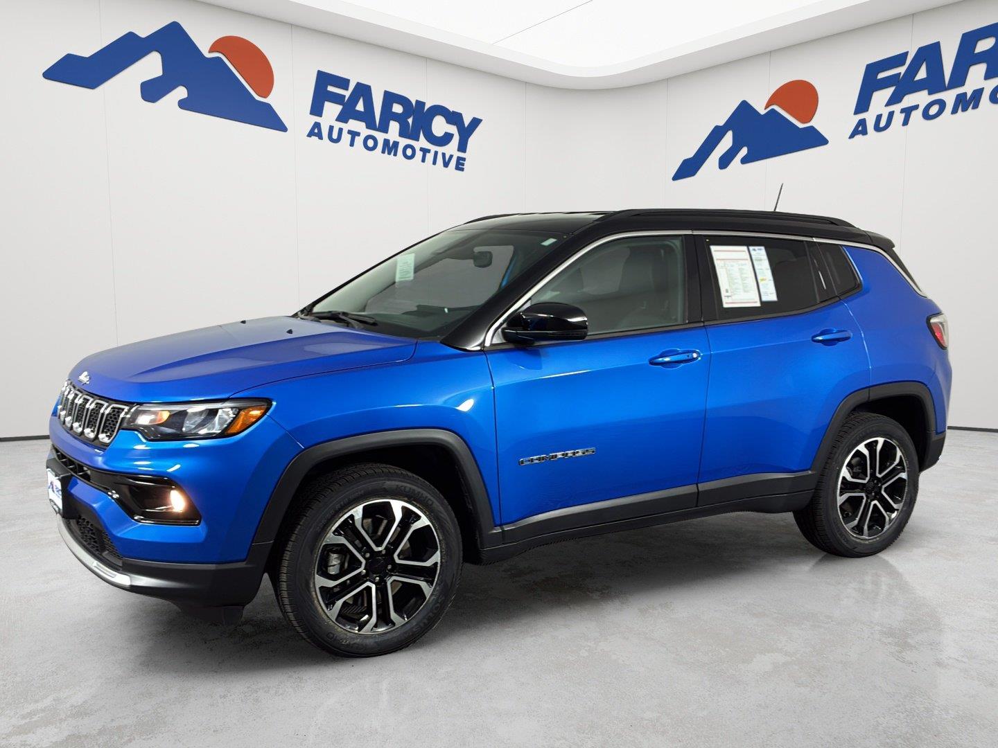 Laser Blue Pearlcoat 2023 Jeep Compass SUV / Crossover Four-Wheel Drive 8-Speed Automatic