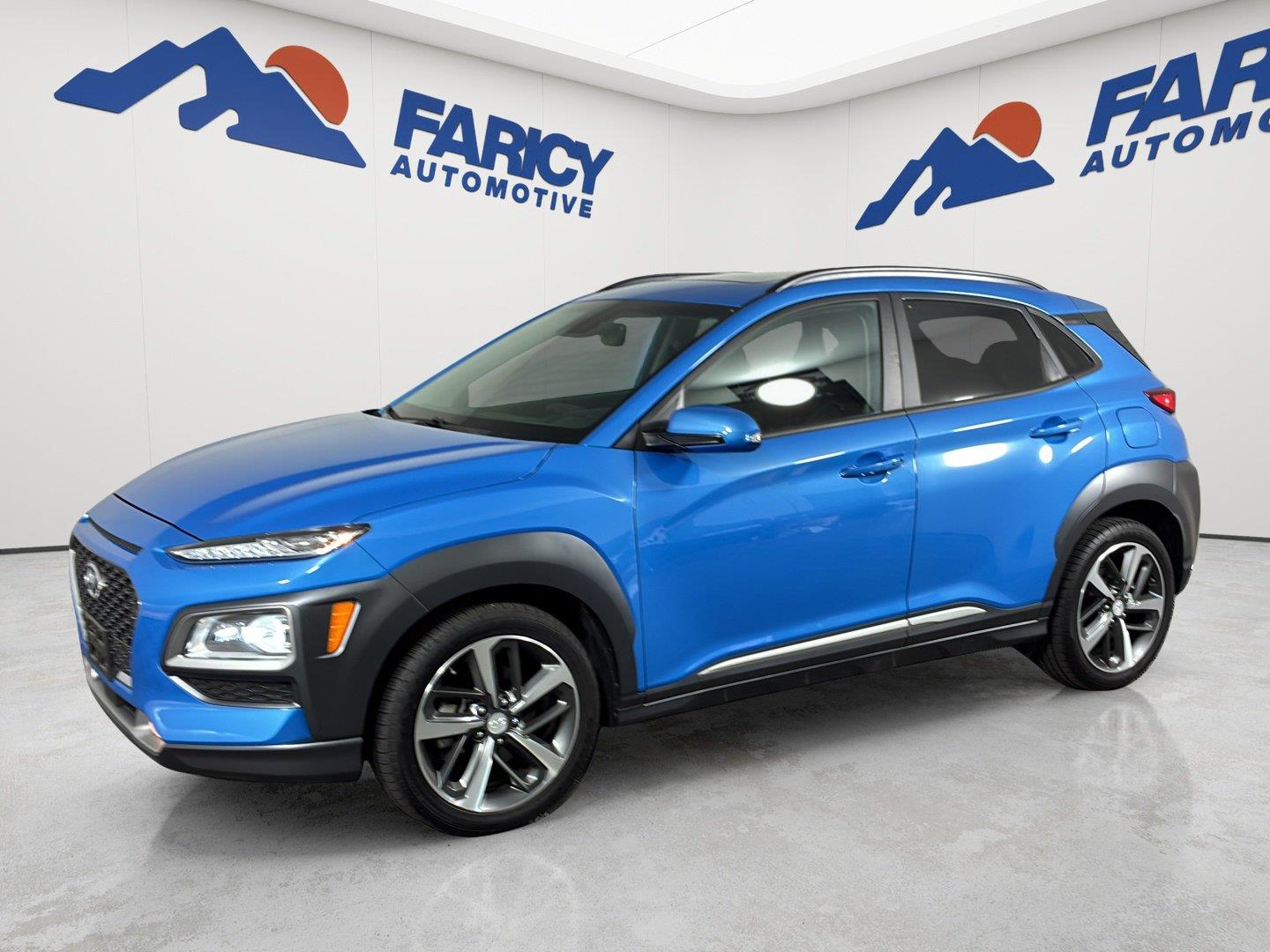 Surf Blue 2020 Hyundai Kona SUV / Crossover All-Wheel Drive Automatic
