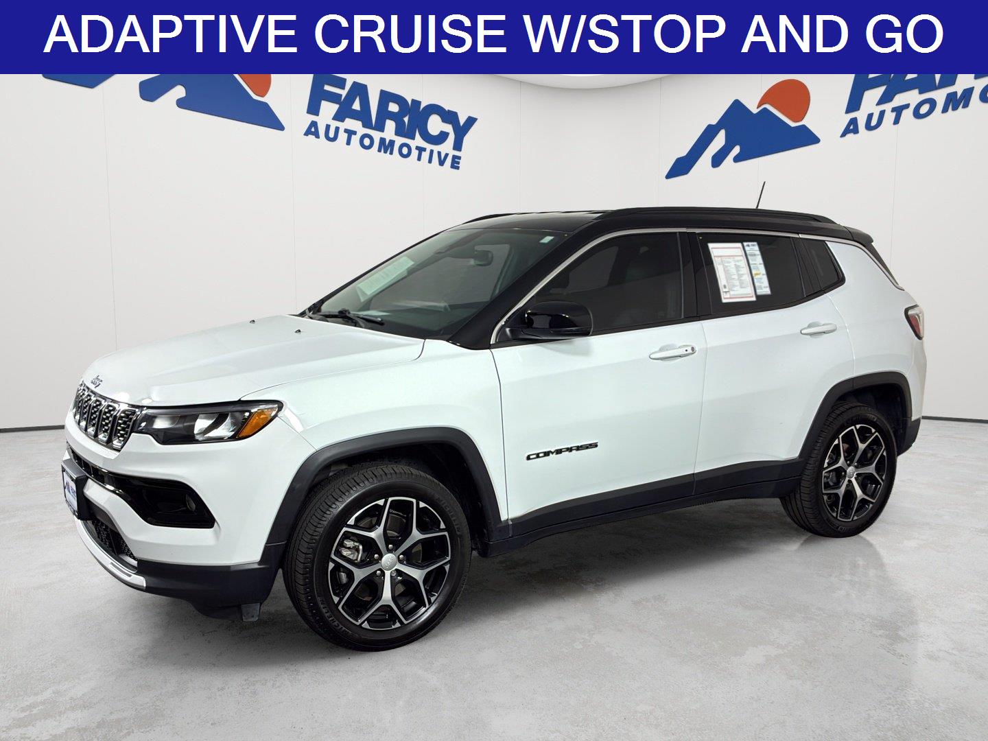 Bright White Clearcoat 2024 Jeep Compass SUV / Crossover Four-Wheel Drive 8-Speed Automatic